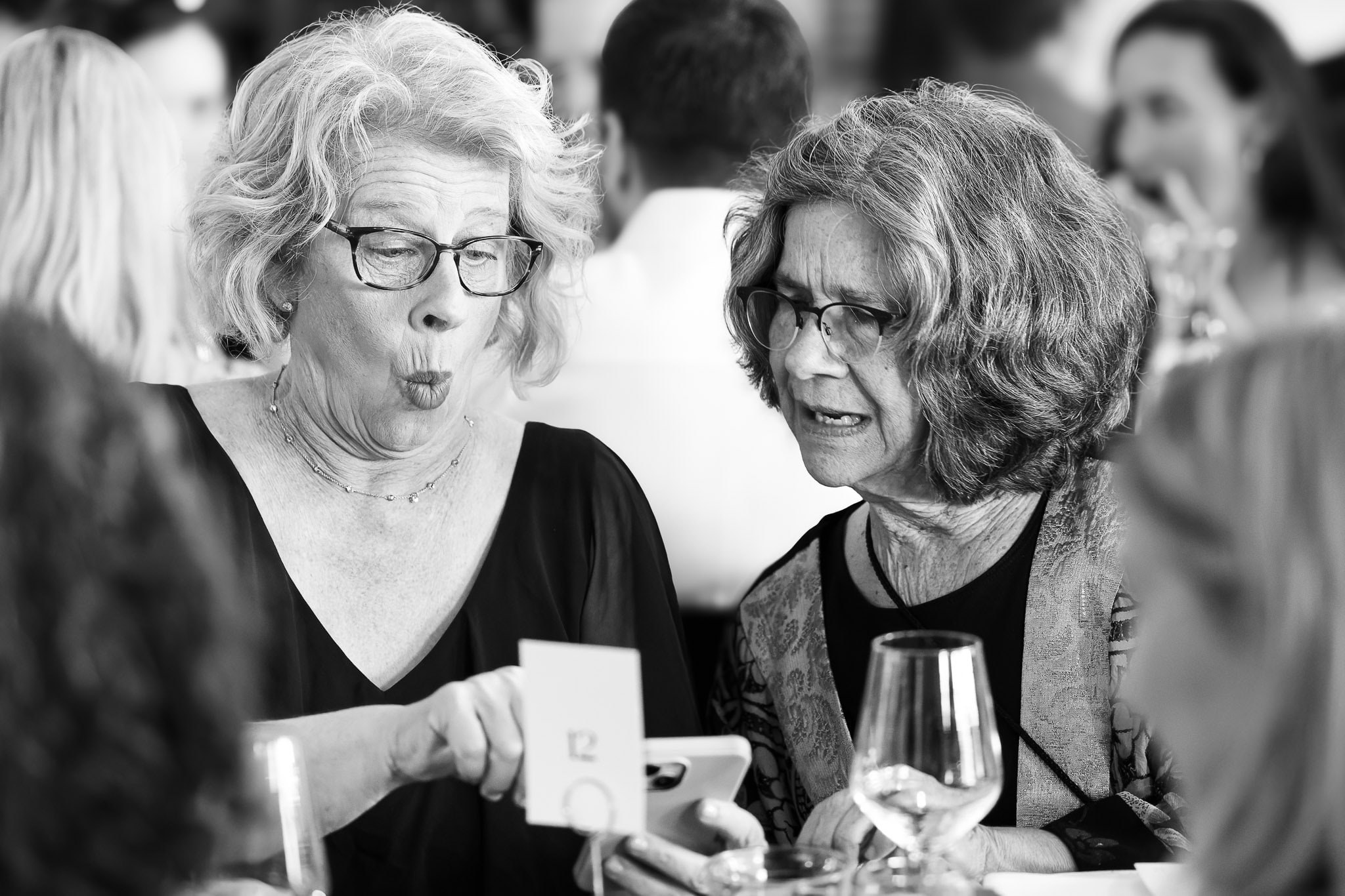 Surprised Wedding Guests at The Lynhall Minneapolis Reception