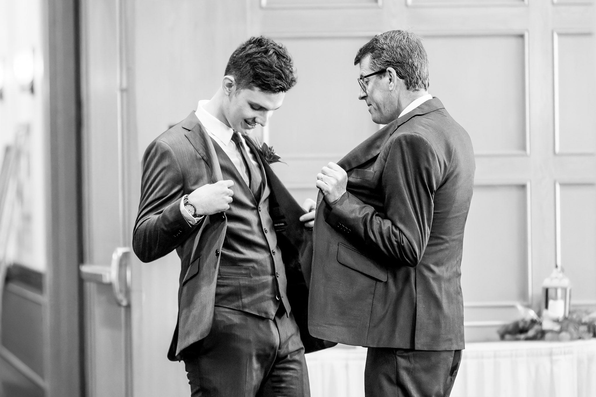 Father Son Wedding Suit Details Minneapolis Ceremony Prep