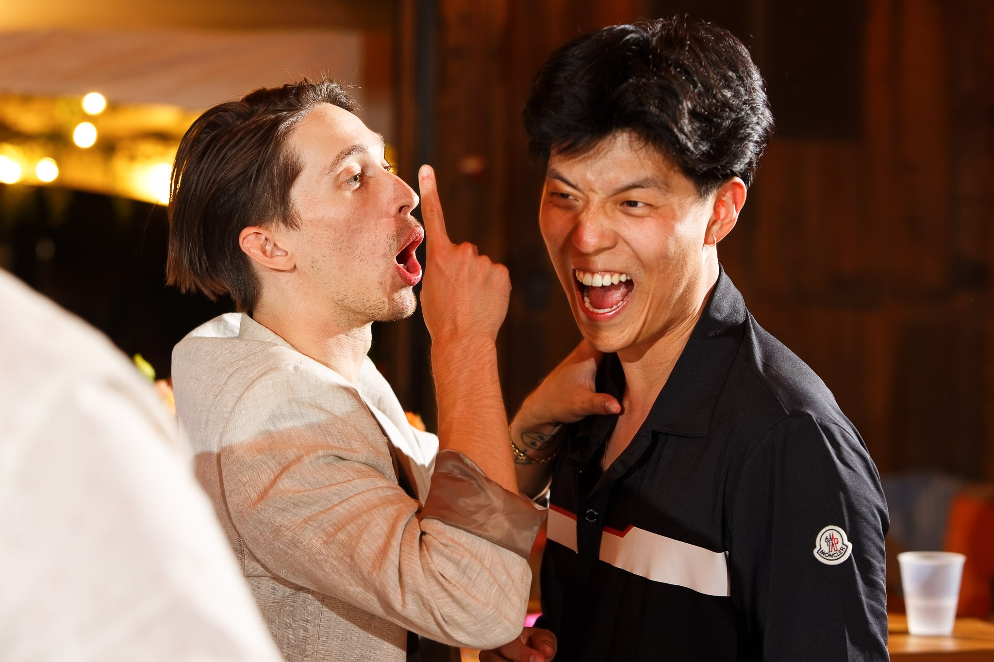 Animated Conversation at Birchwood Wisconsin Wedding Reception