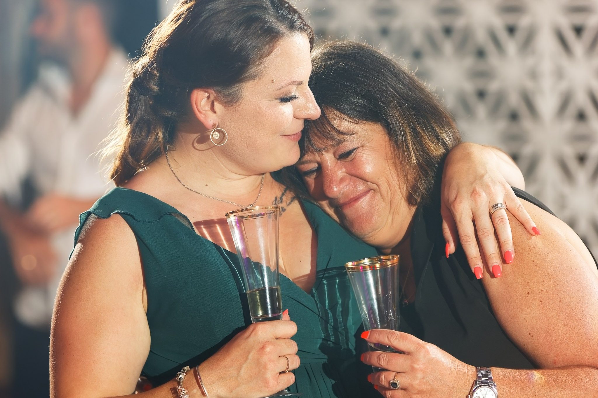 Mother Daughter Wedding Reception Moment Lutsen Minnesota