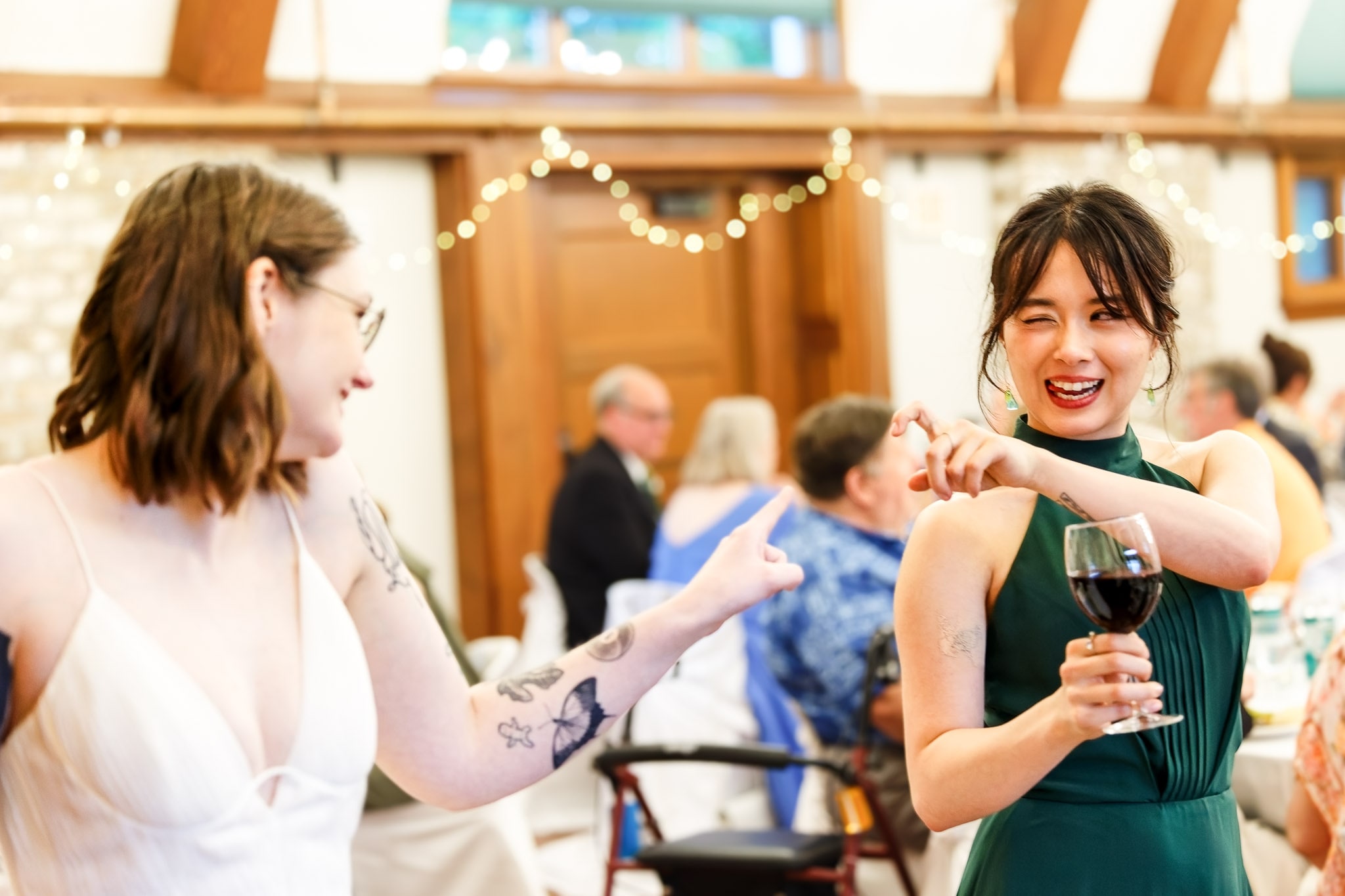 Same-Sex Wedding Reception at Minnesota Landscape Arboretum