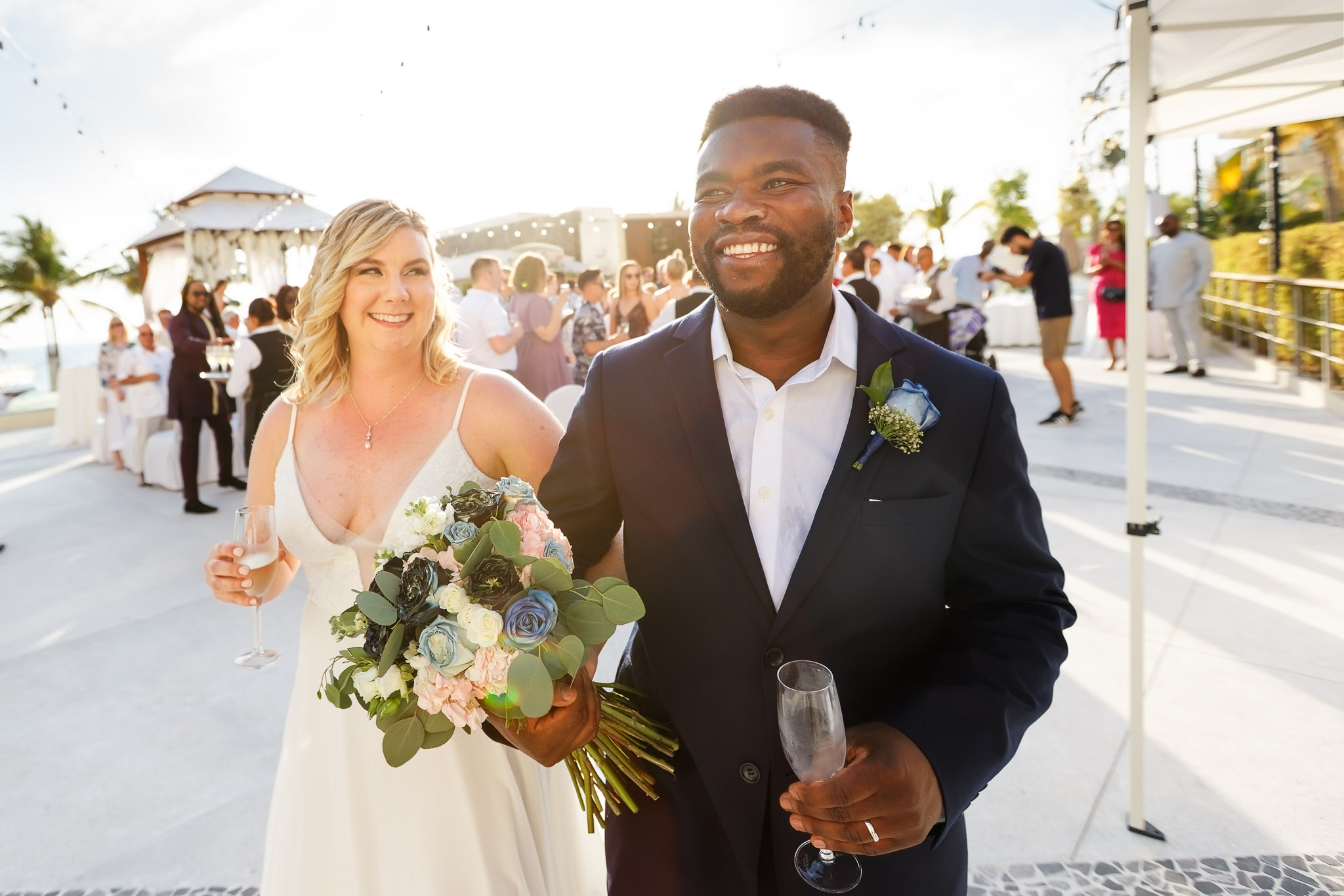 Puerto Vallarta Wedding Ceremony Exit to Cocktail Hour