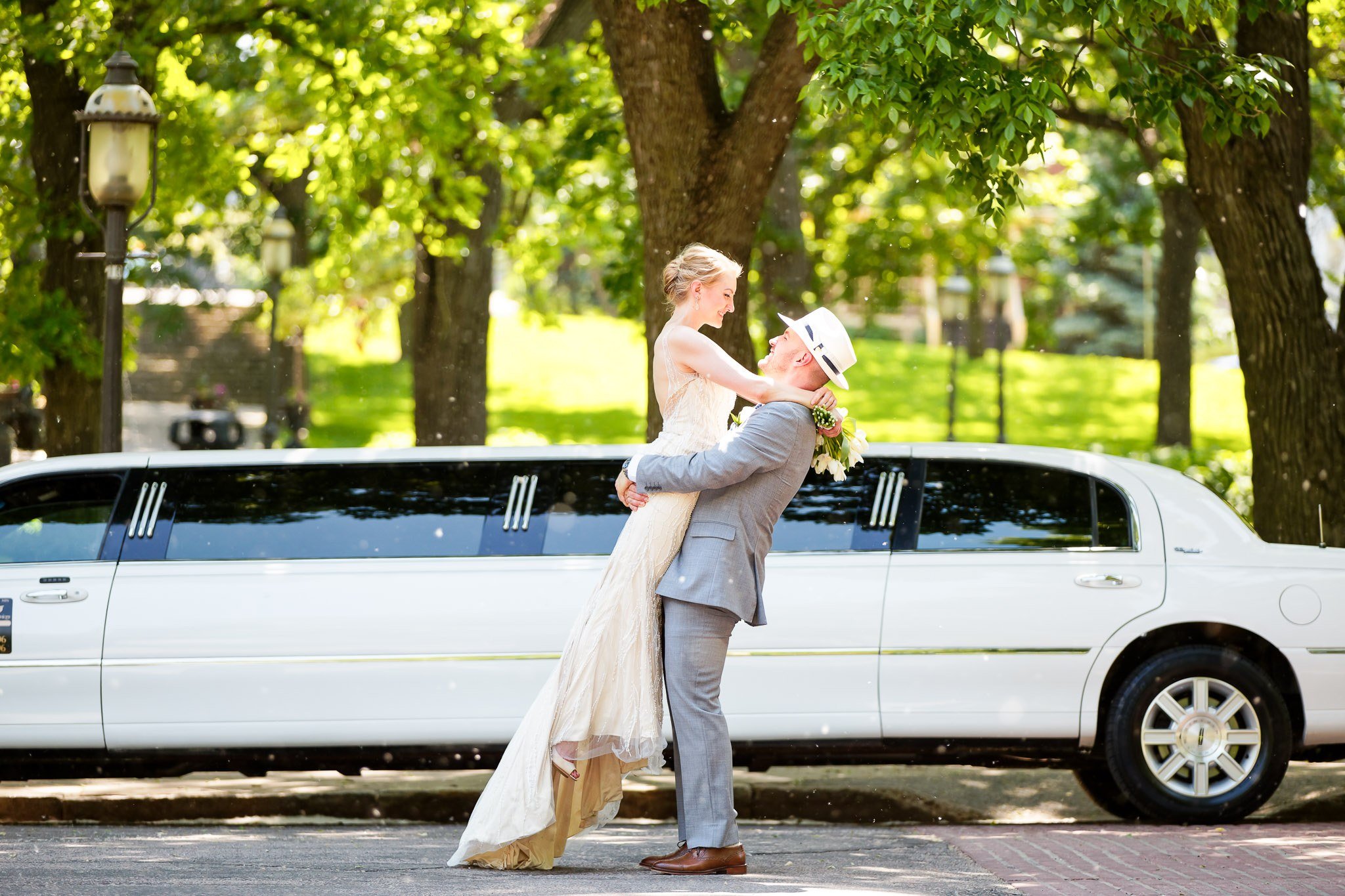 Romantic Wedding Portrait at Irvin Park Saint Paul