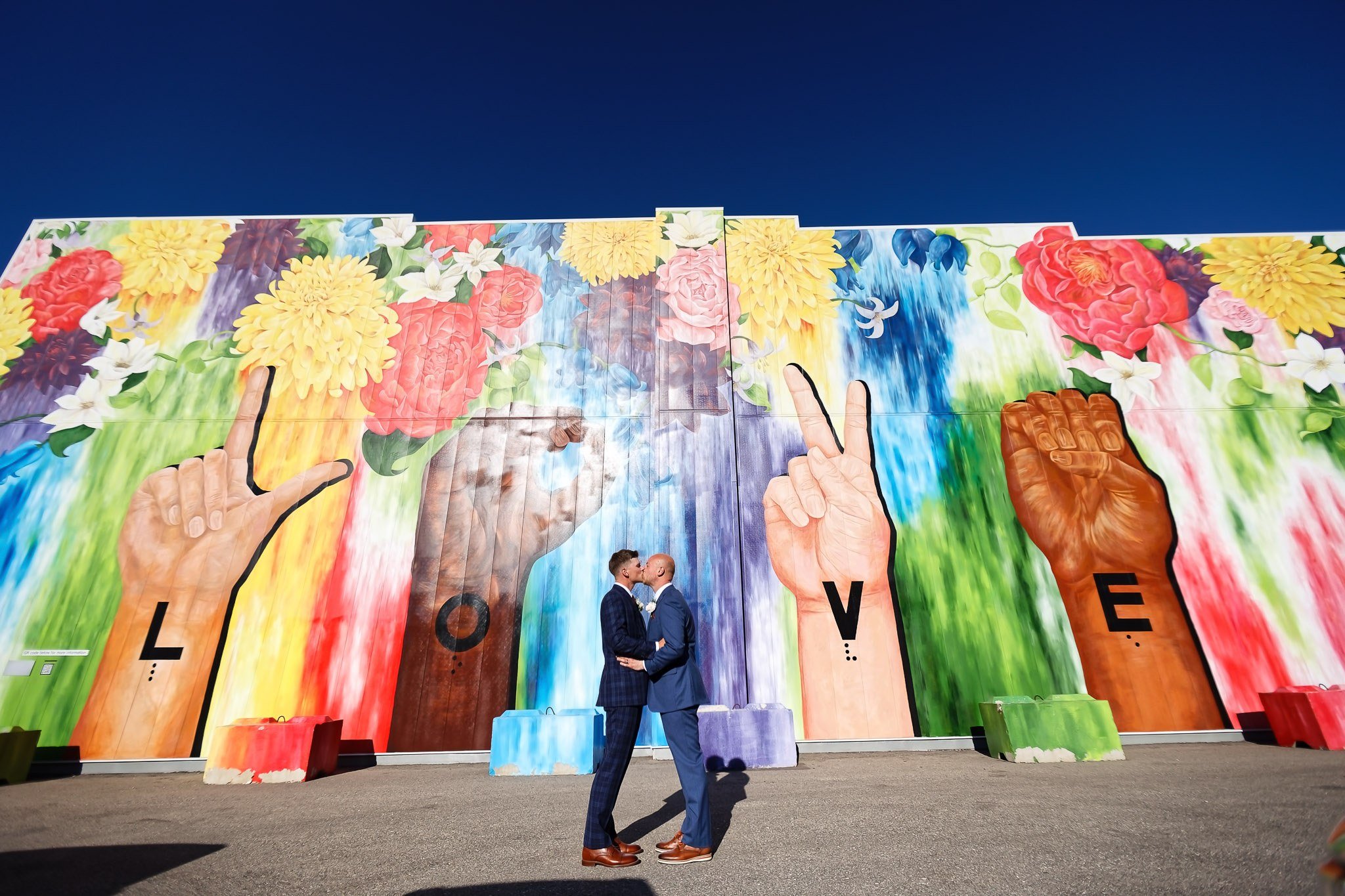Same-Sex Wedding Portrait at The 3 Ten Event Venue Faribault MN