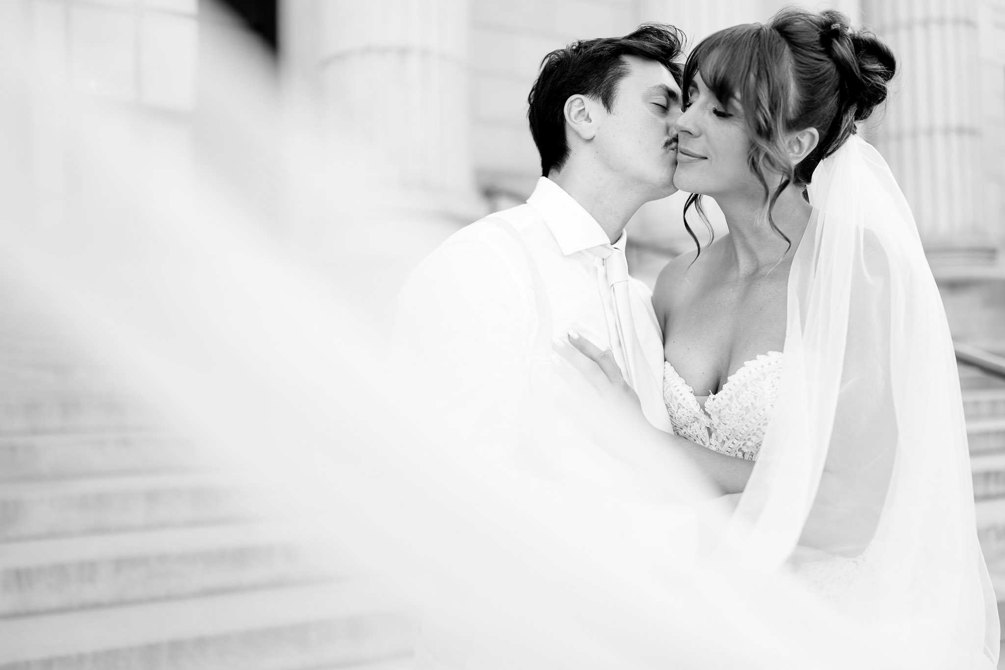 Wedding Portrait Como Conservatory St Paul Minnesota