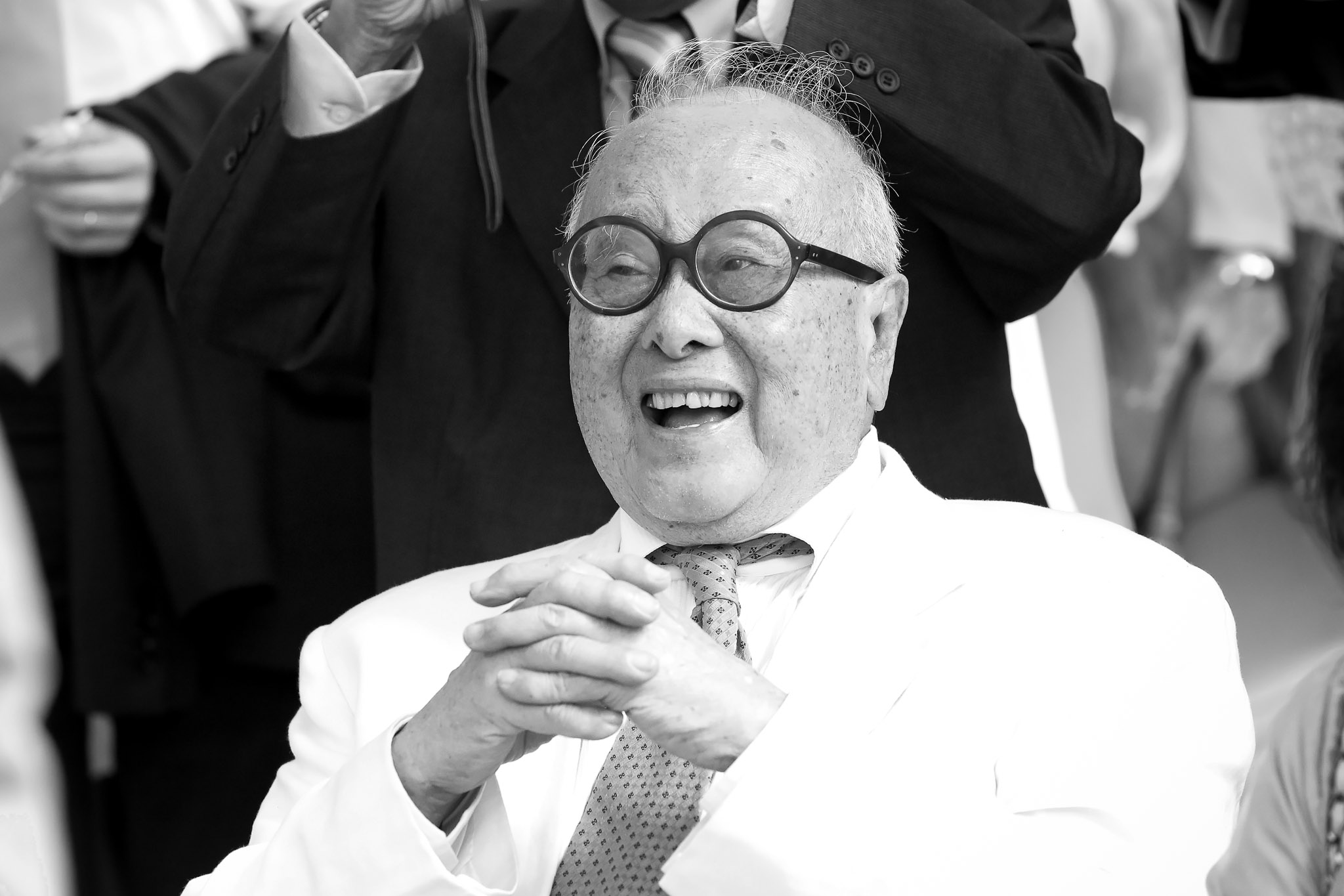 Happy Grandfather at Courthouse Wedding Ceremony