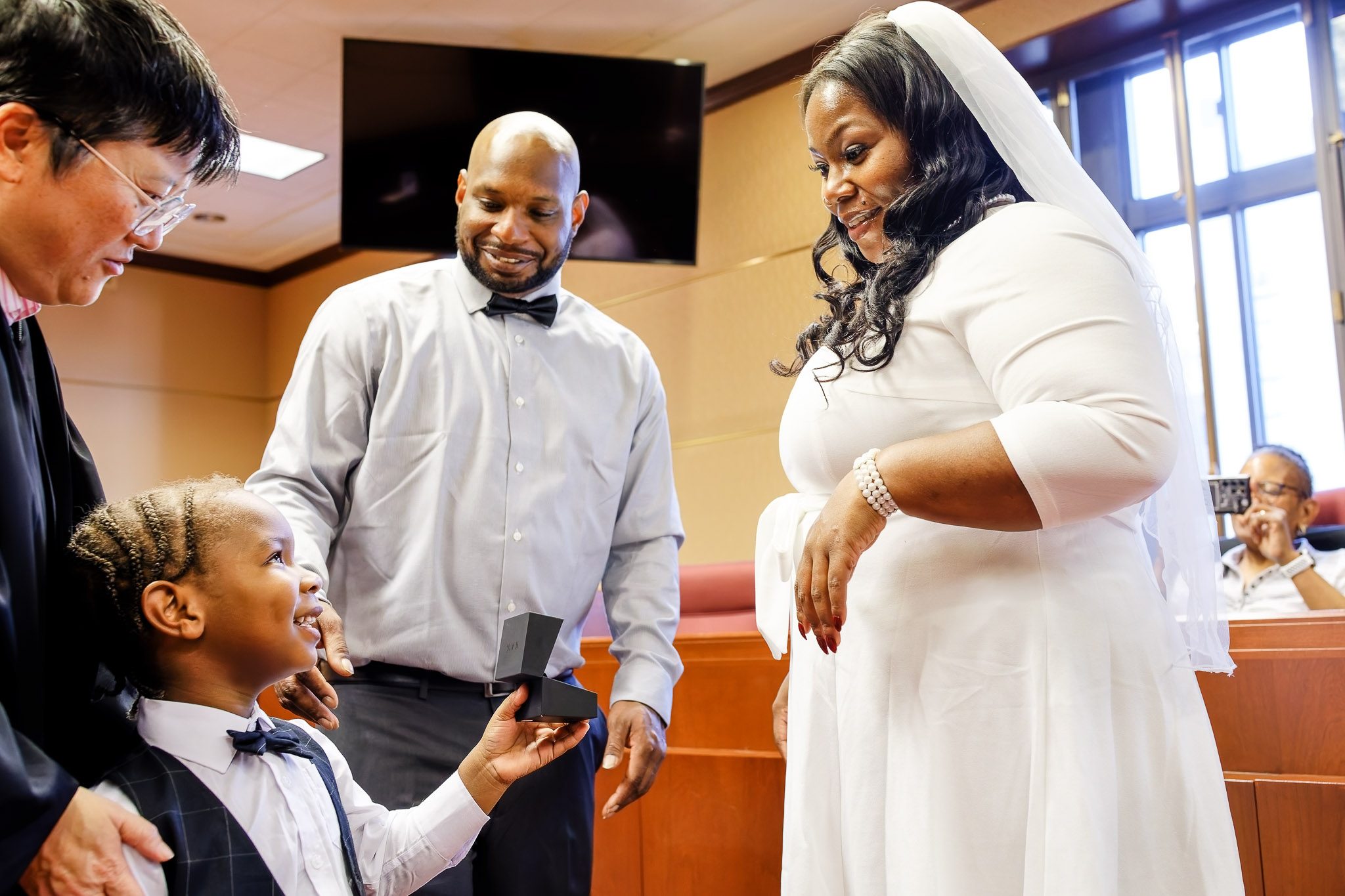 Ring Bearer at Saint Paul Courthouse Wedding Ceremony