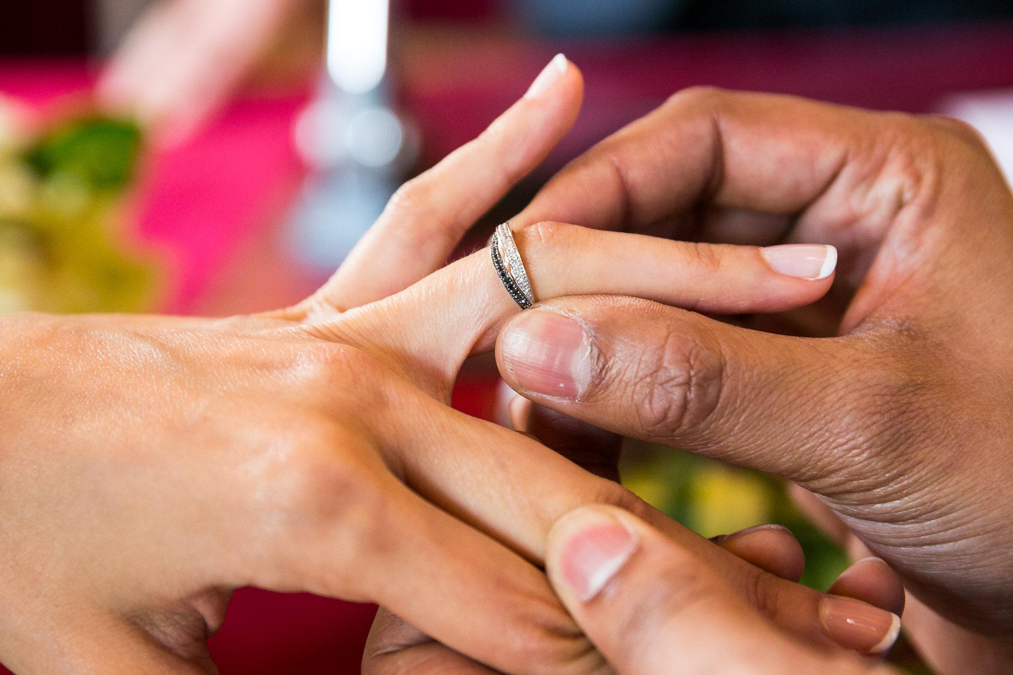 Wedding Ring Exchange at Courthouse Ceremony