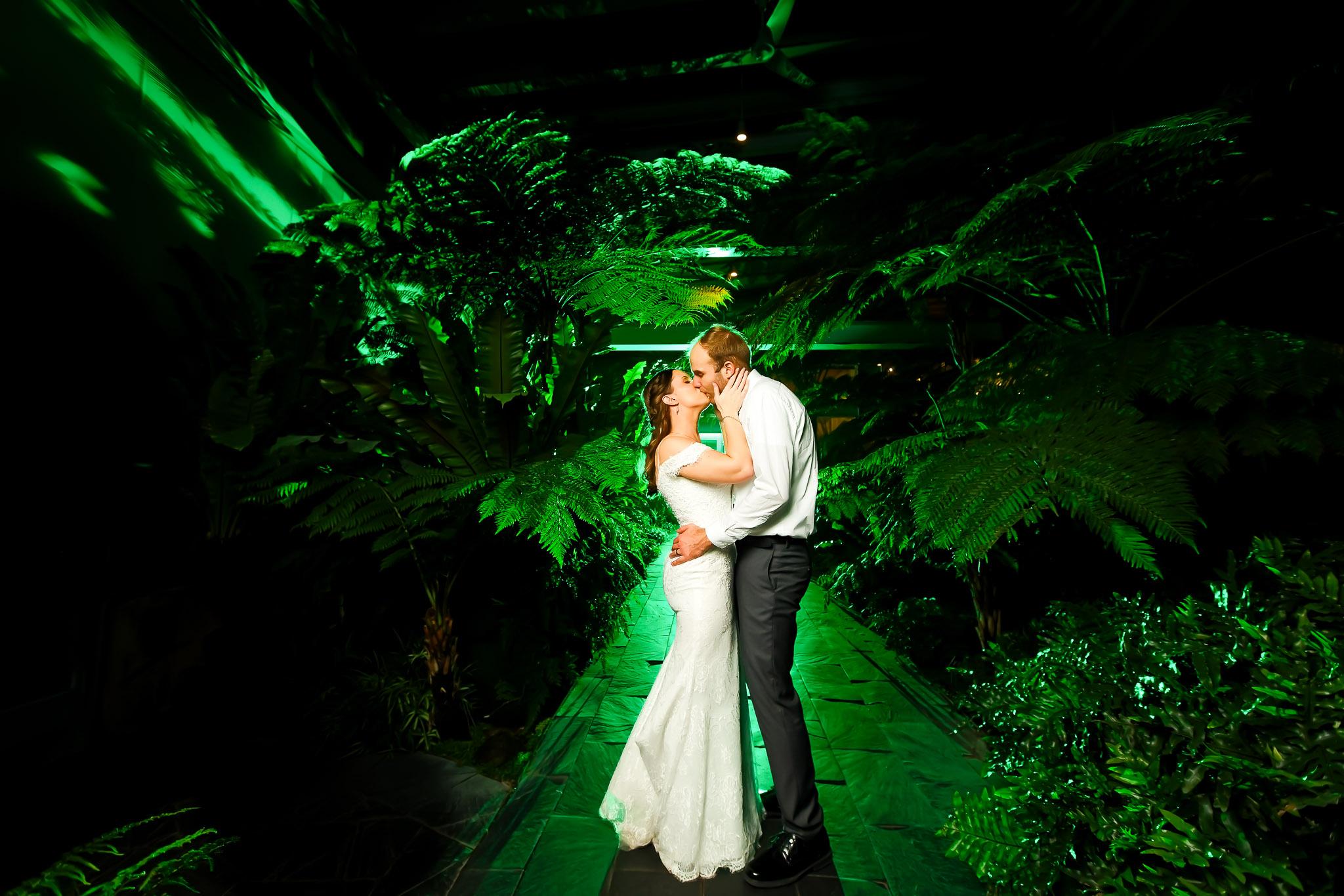 Como Conservatory Fern Room Wedding Portrait Saint Paul Minnesot