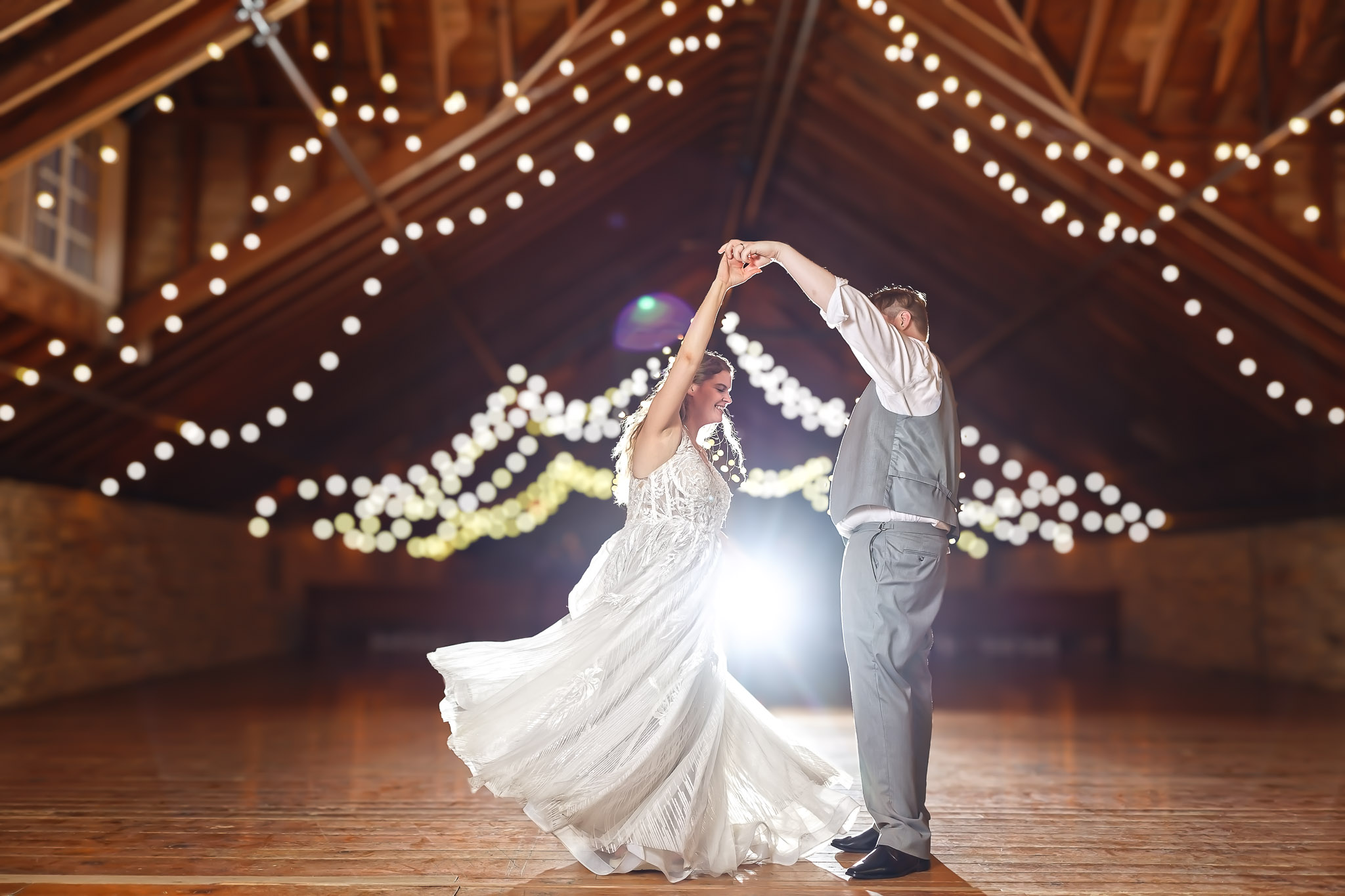 Loft First Dance at Mayowood Stone Barn Wedding Rochester MN