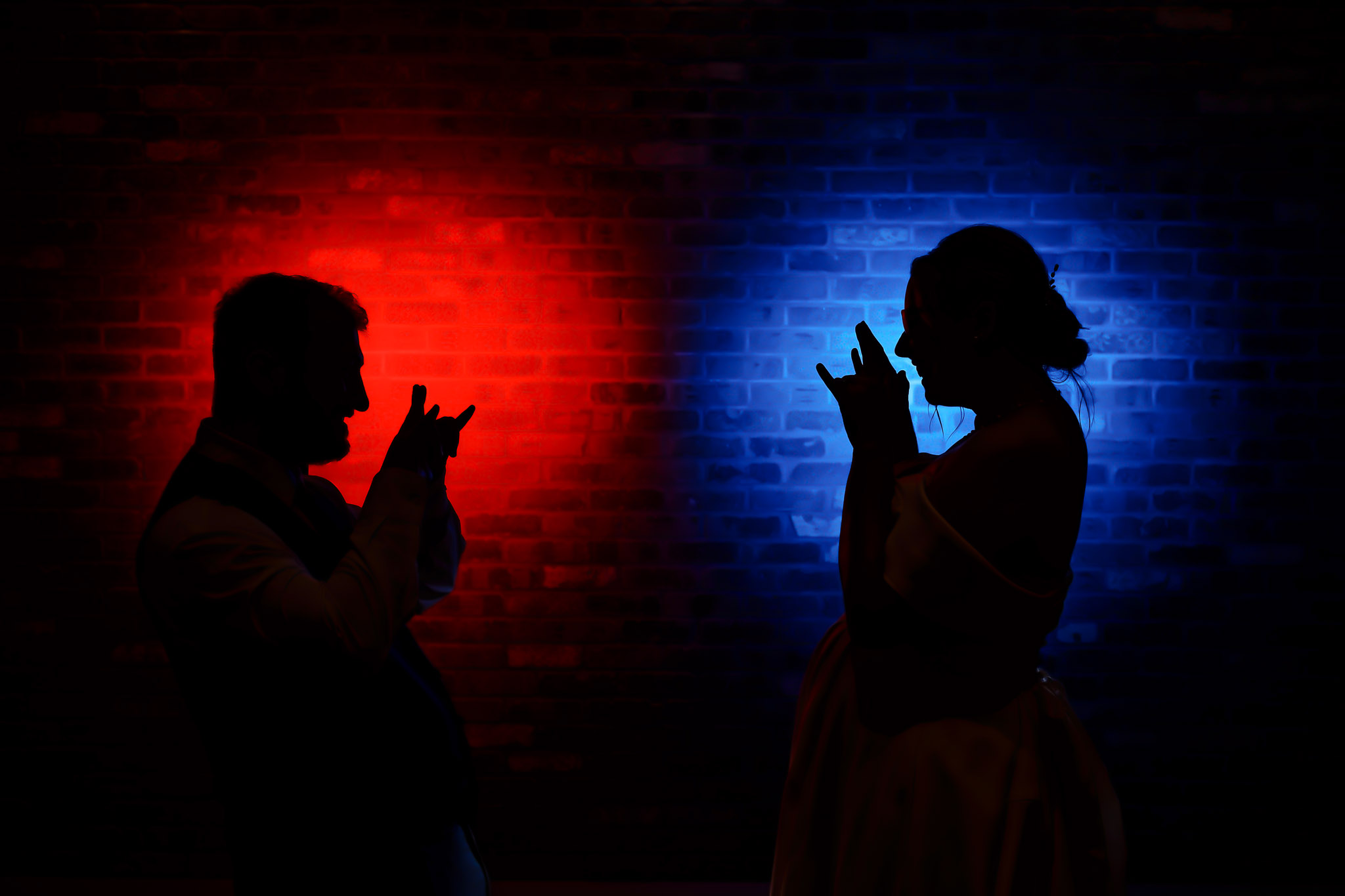 Creative Wedding Silhouettes Five West Event Center Minneapolis