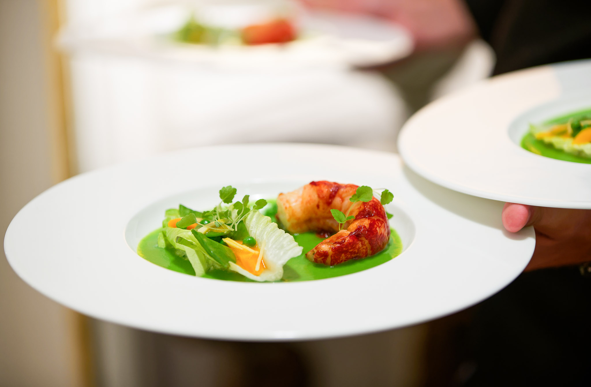 French Cuisine Wedding Reception Dinner Service