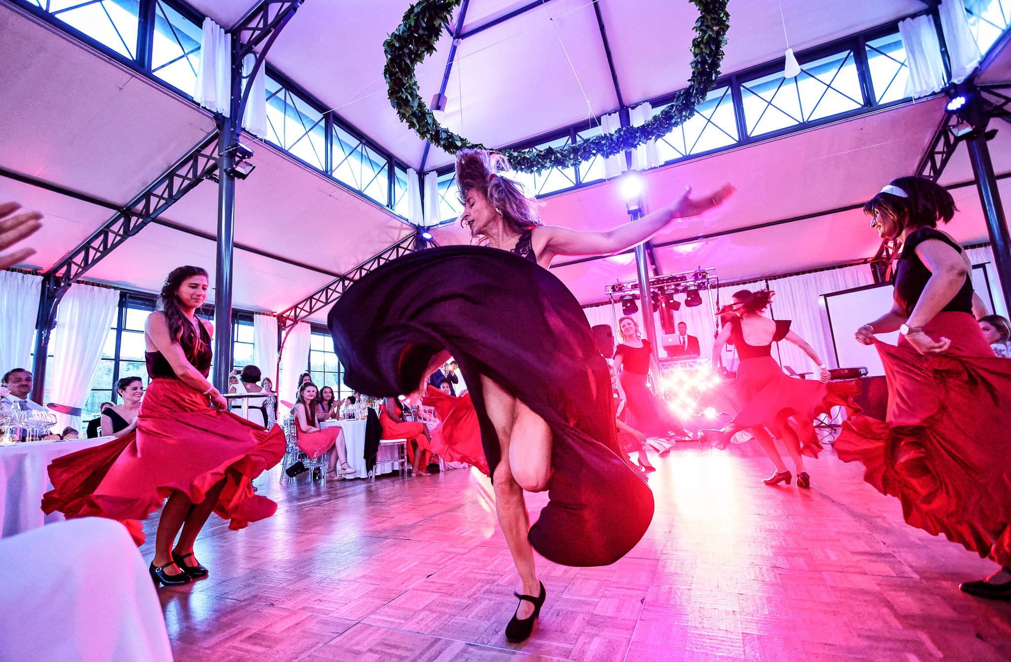 Flamenco Dancer Performance at Wedding Reception