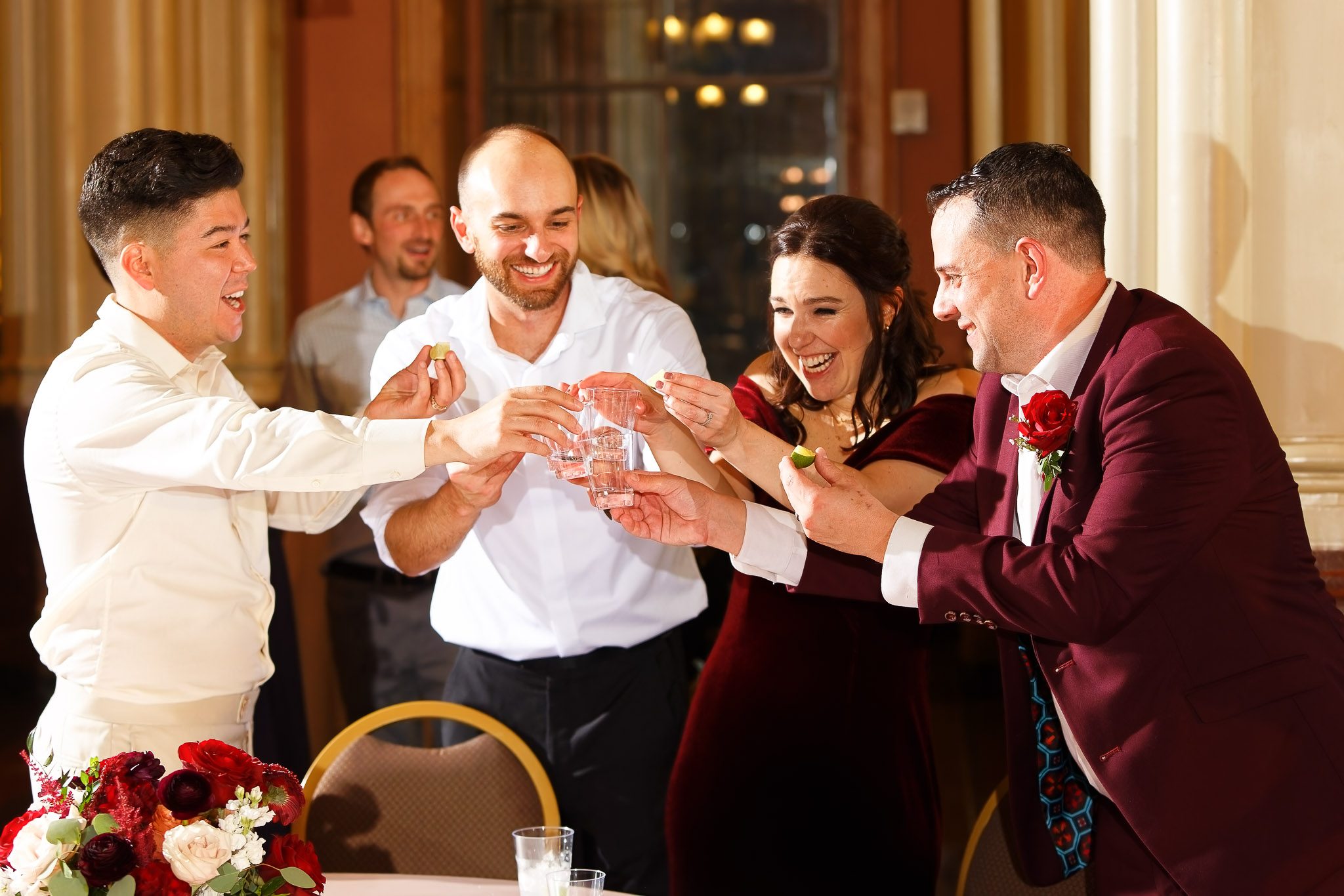 Same-Sex Wedding Reception Toast at Landmark Center St Paul