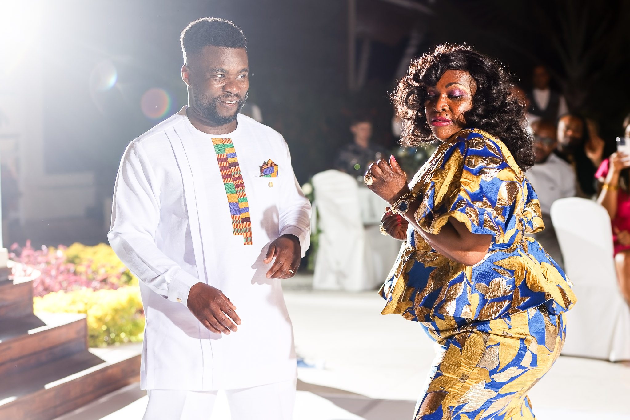 Groom's Funny Reaction to Mother Dancing at Wedding Reception