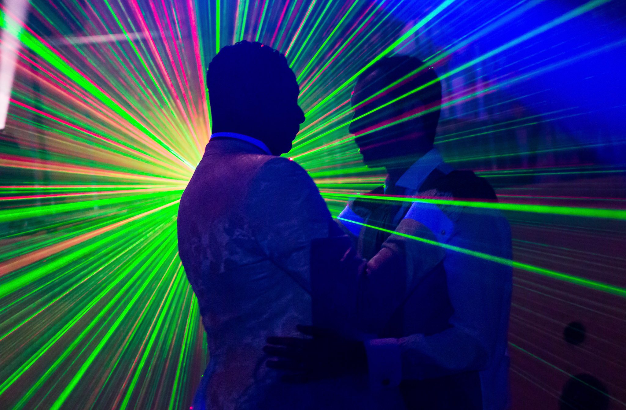 Same-Sex Wedding First Dance with Laser Light Show