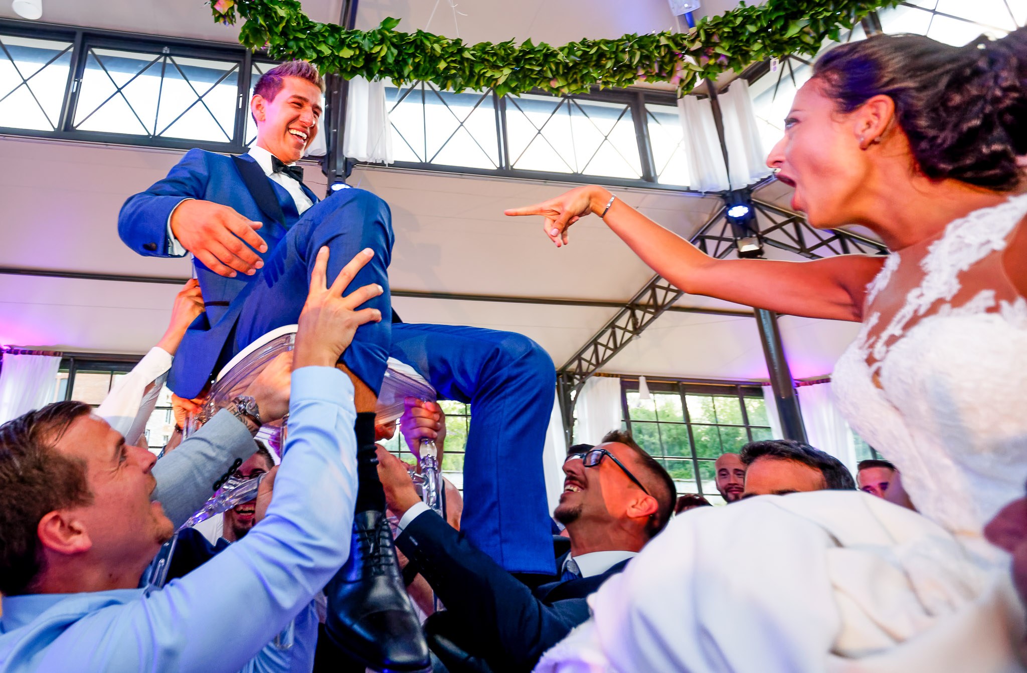 Traditional Hora Dance at Wedding Reception