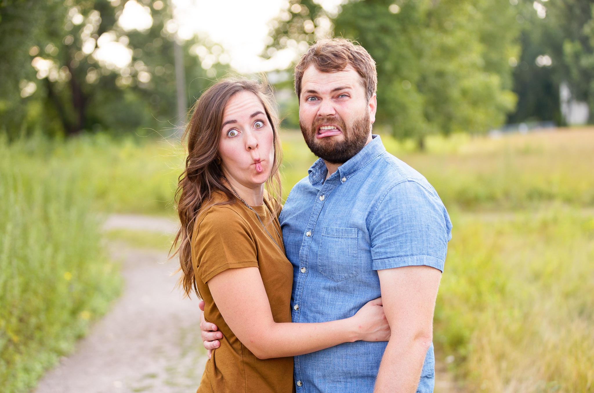 Playful Engagement Photos at Bruce Vento Nature Sanctuary