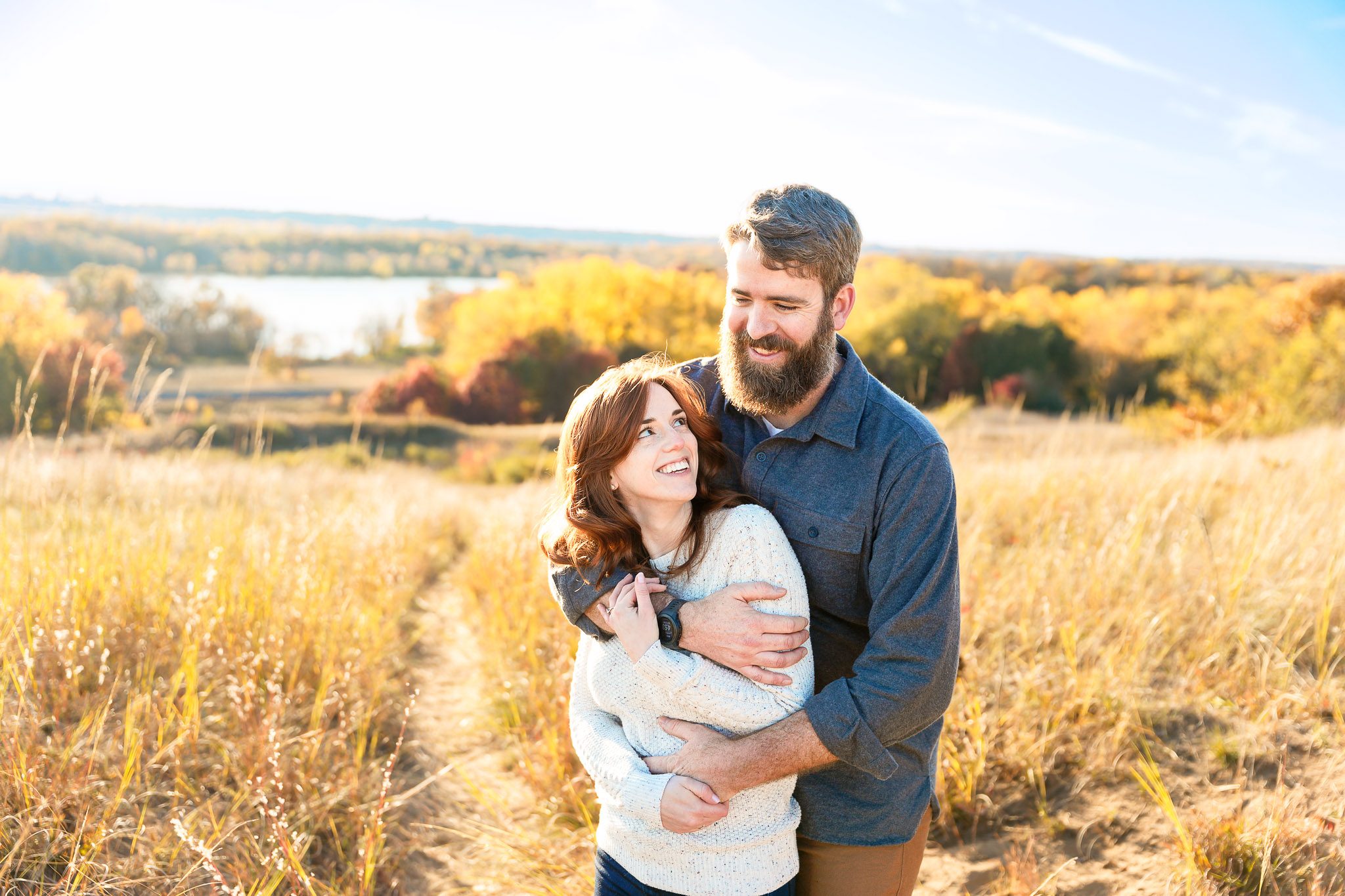 Prairie Field Engagement Photos Minneapolis Minnesota