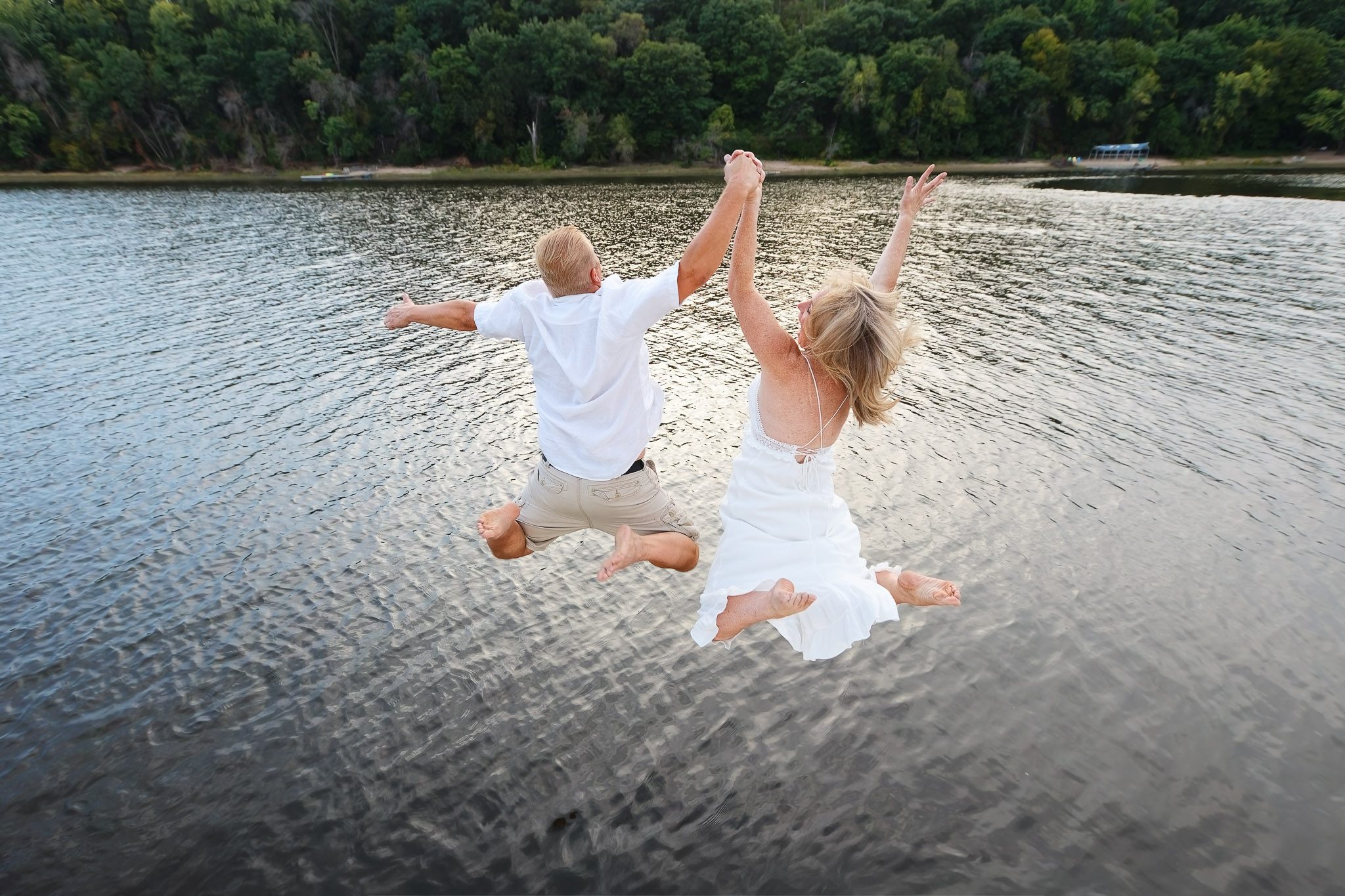 Saint Croix River Boat Engagement Session Hudson Wisconsin