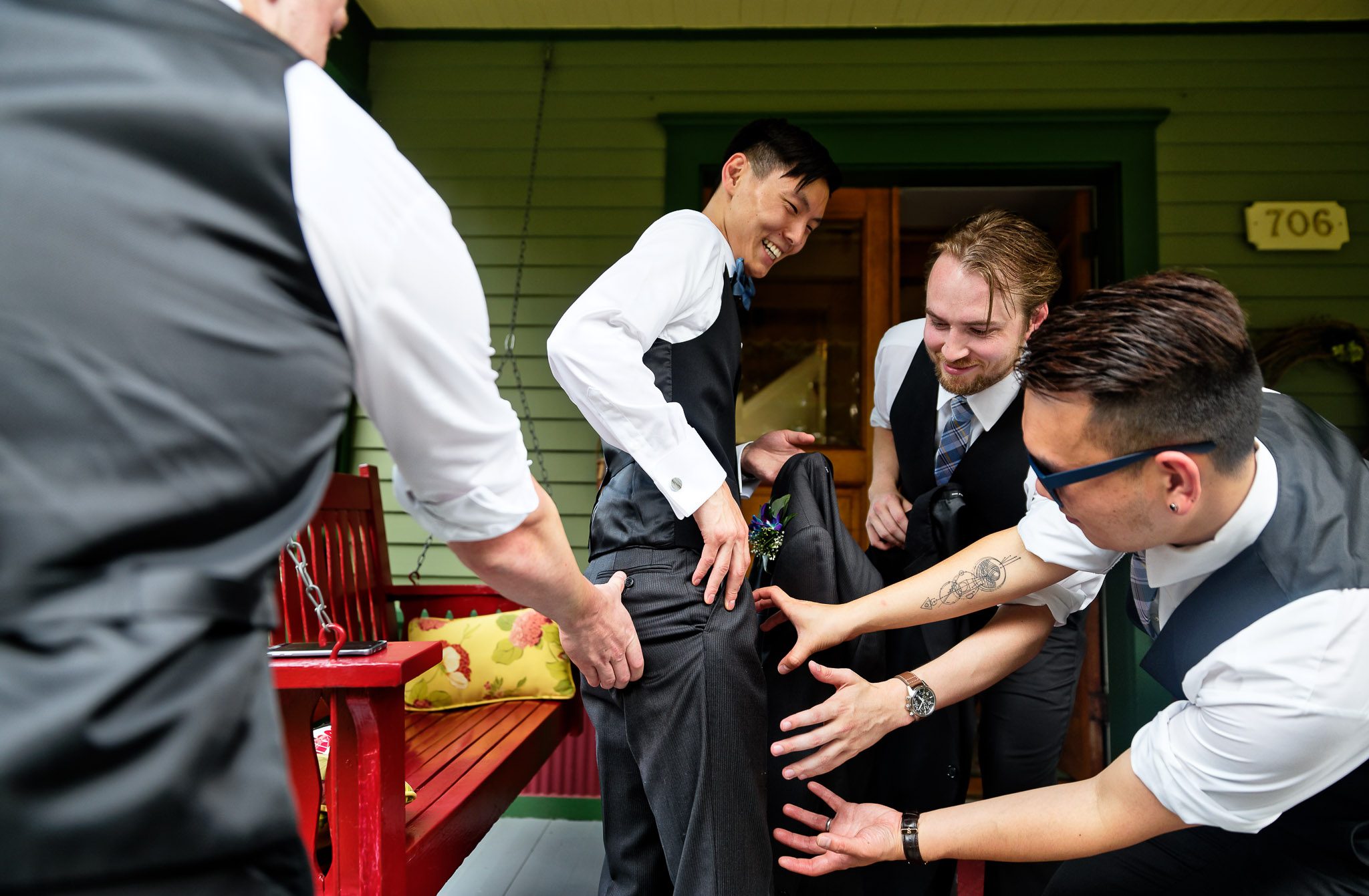 Groomsmen Create Hilarious Wedding Moment