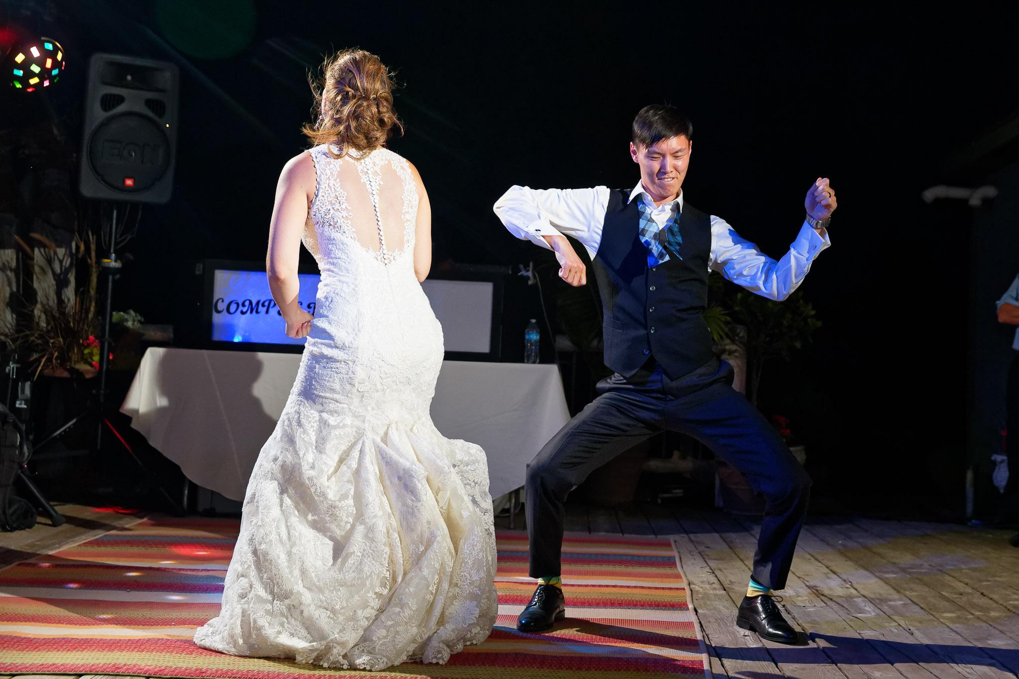 Groom's Hilarious Dance Performance at Wedding Reception