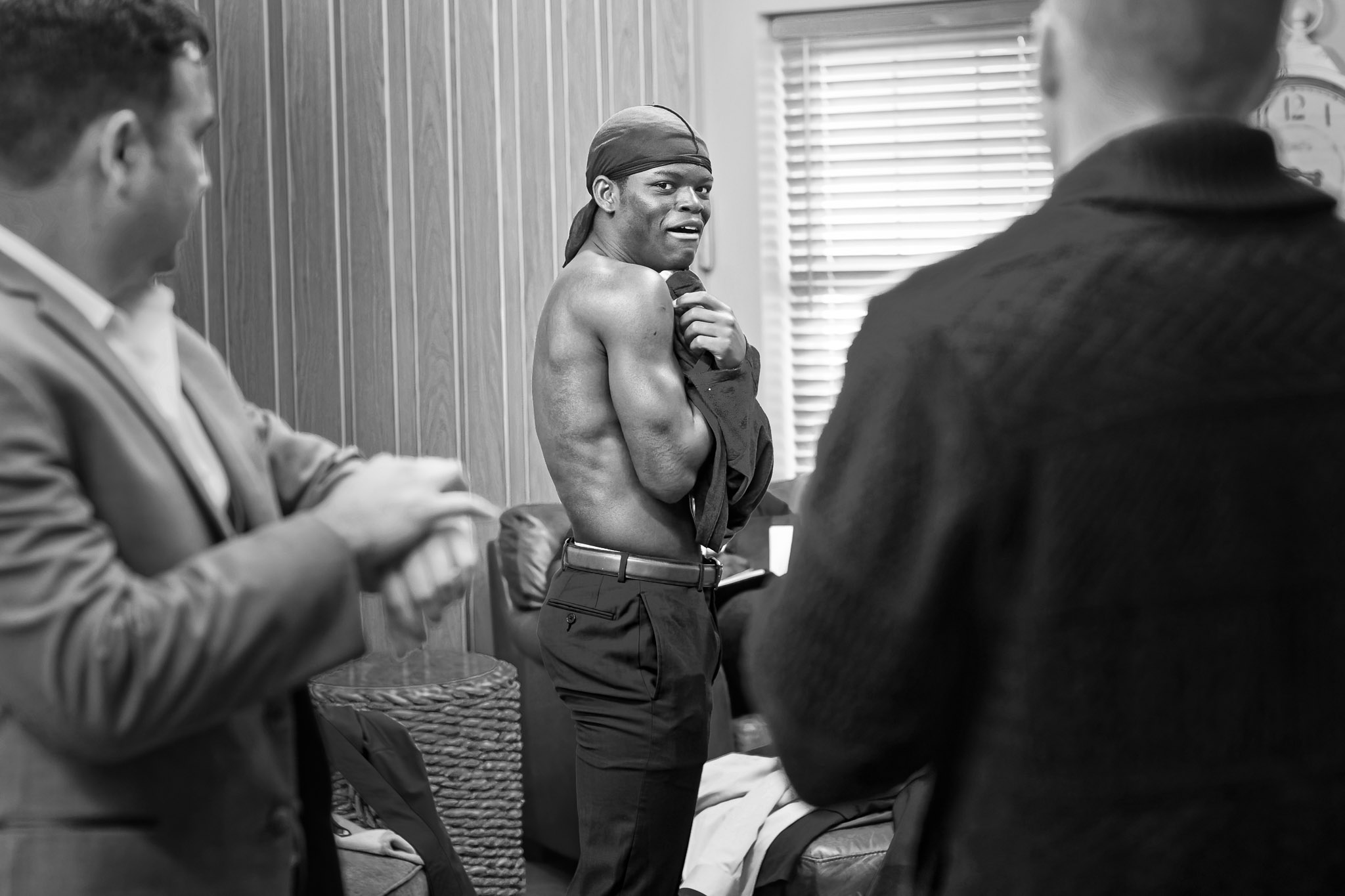 Shy Guest Caught Changing During Wedding Preparations