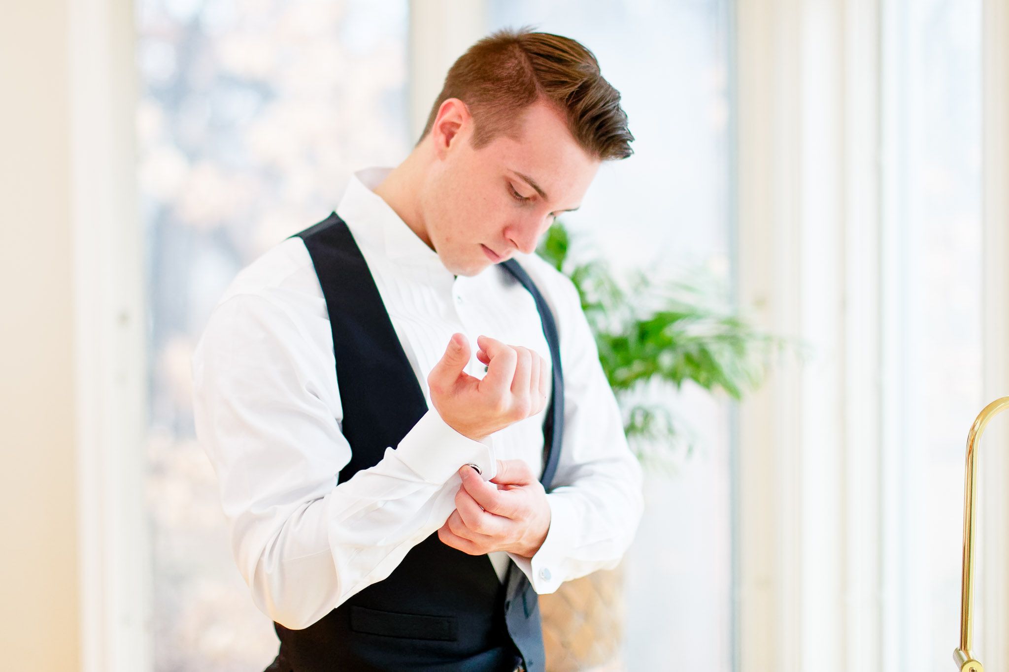 Groom Getting Ready Wedding Photography - Cufflinks Detail