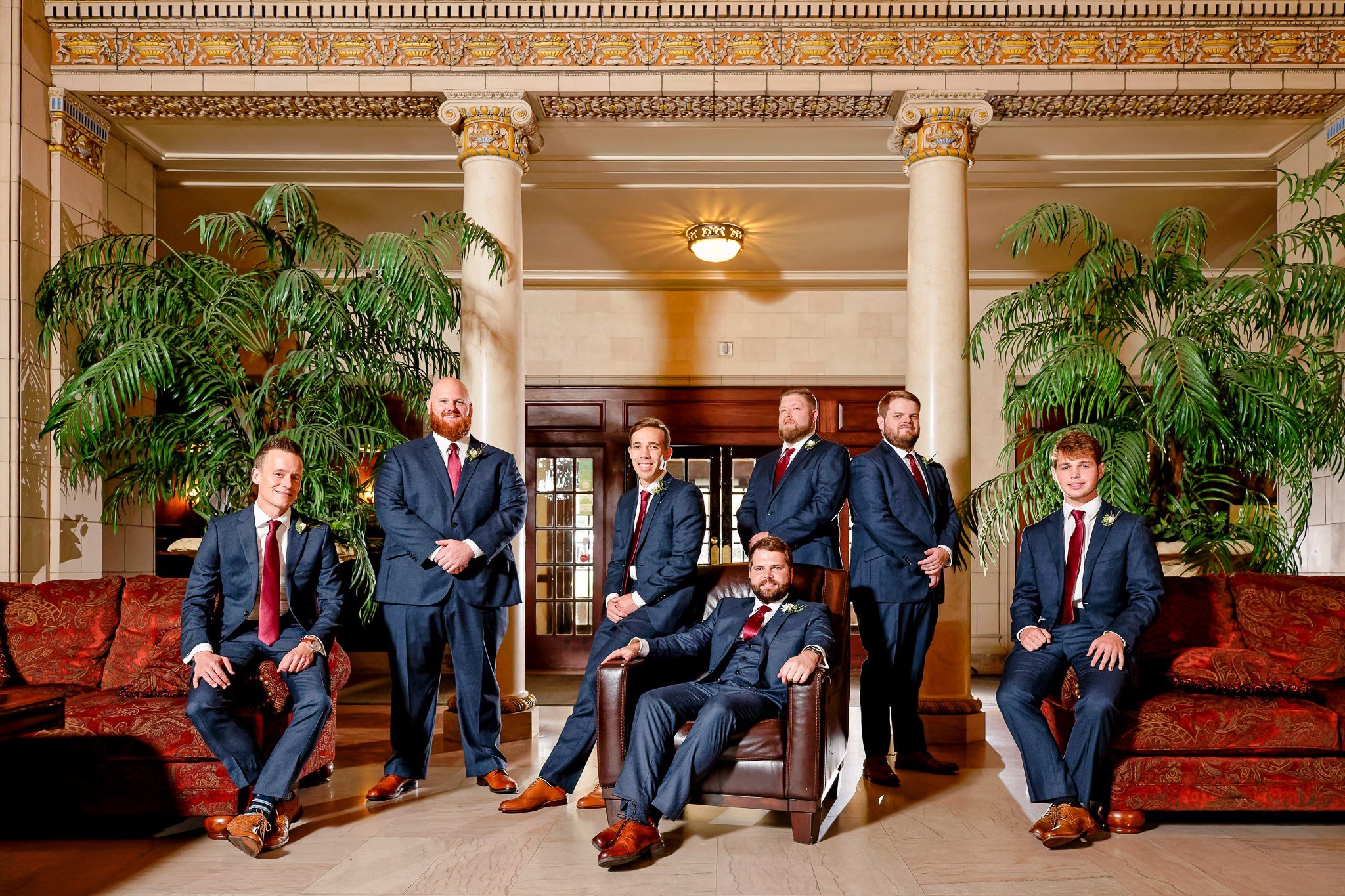 Groom and Groomsmen Photos at Saint Paul Athletic Club