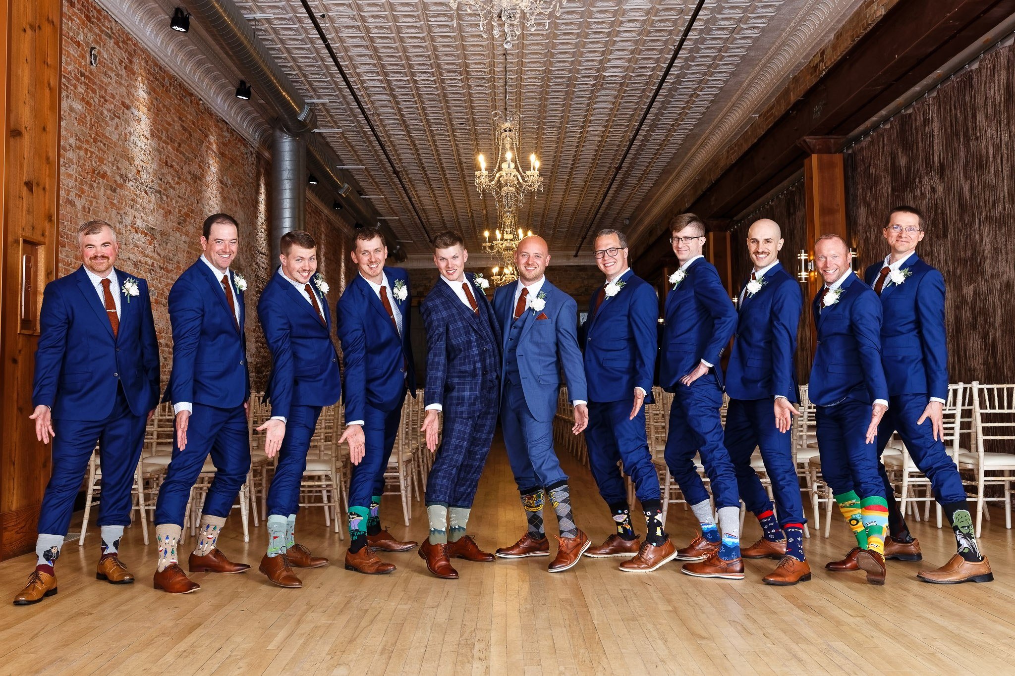 Same-Sex Wedding Party at The 3 Ten Event Venue Faribault MN