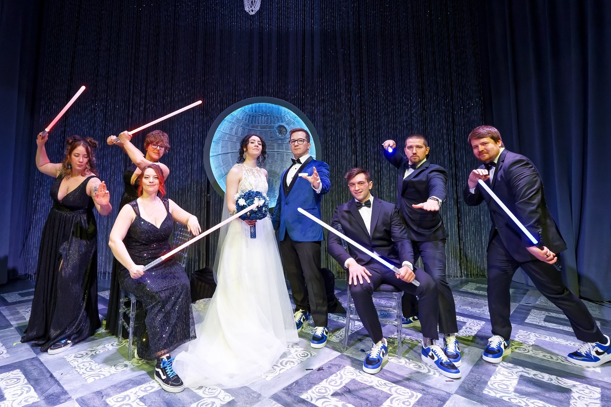 Star Wars Wedding Party with Lightsabers - Chanhassen Theatre