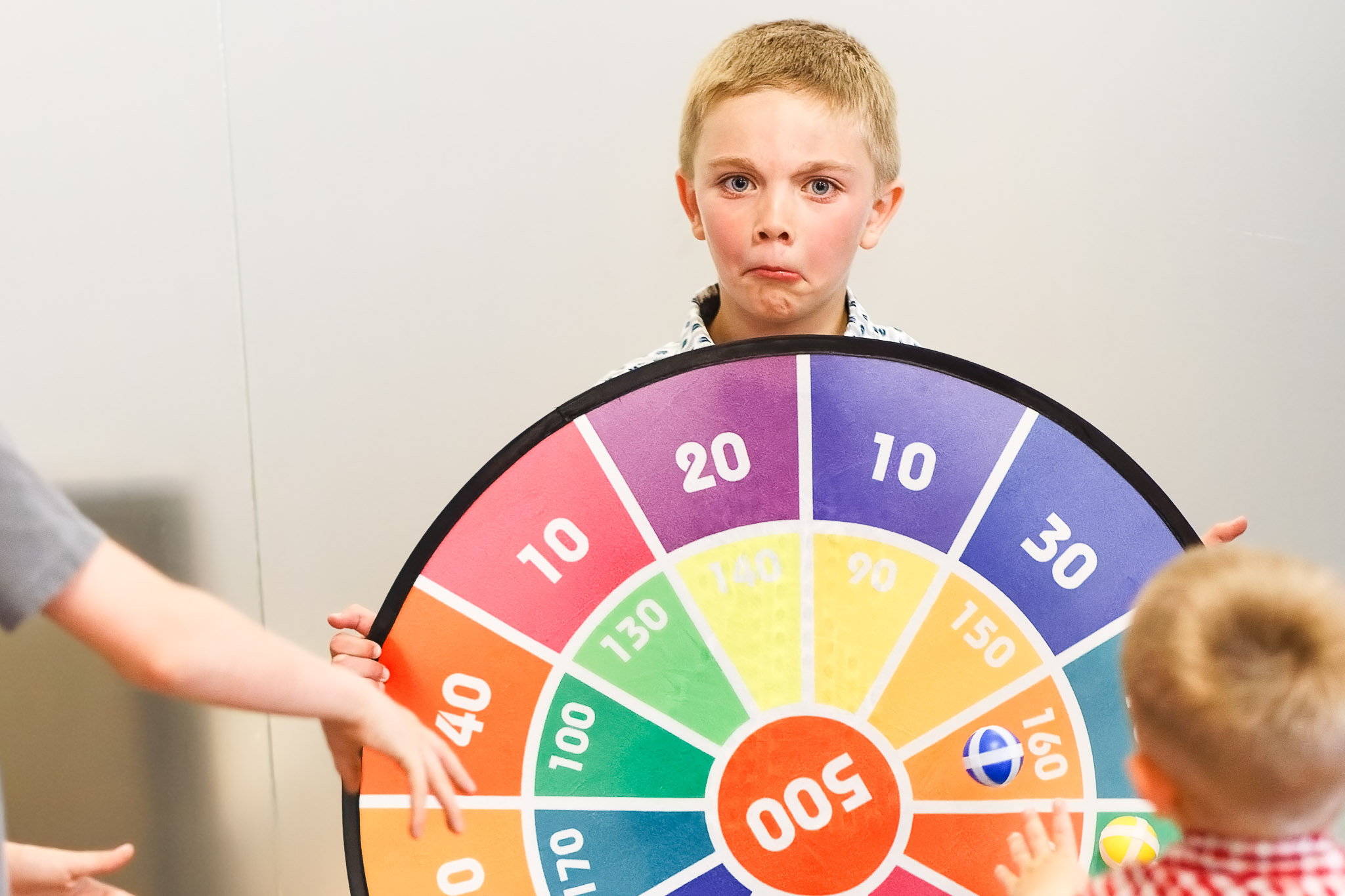 Kid Playing Target Game During Wedding Reception La Crescent MN