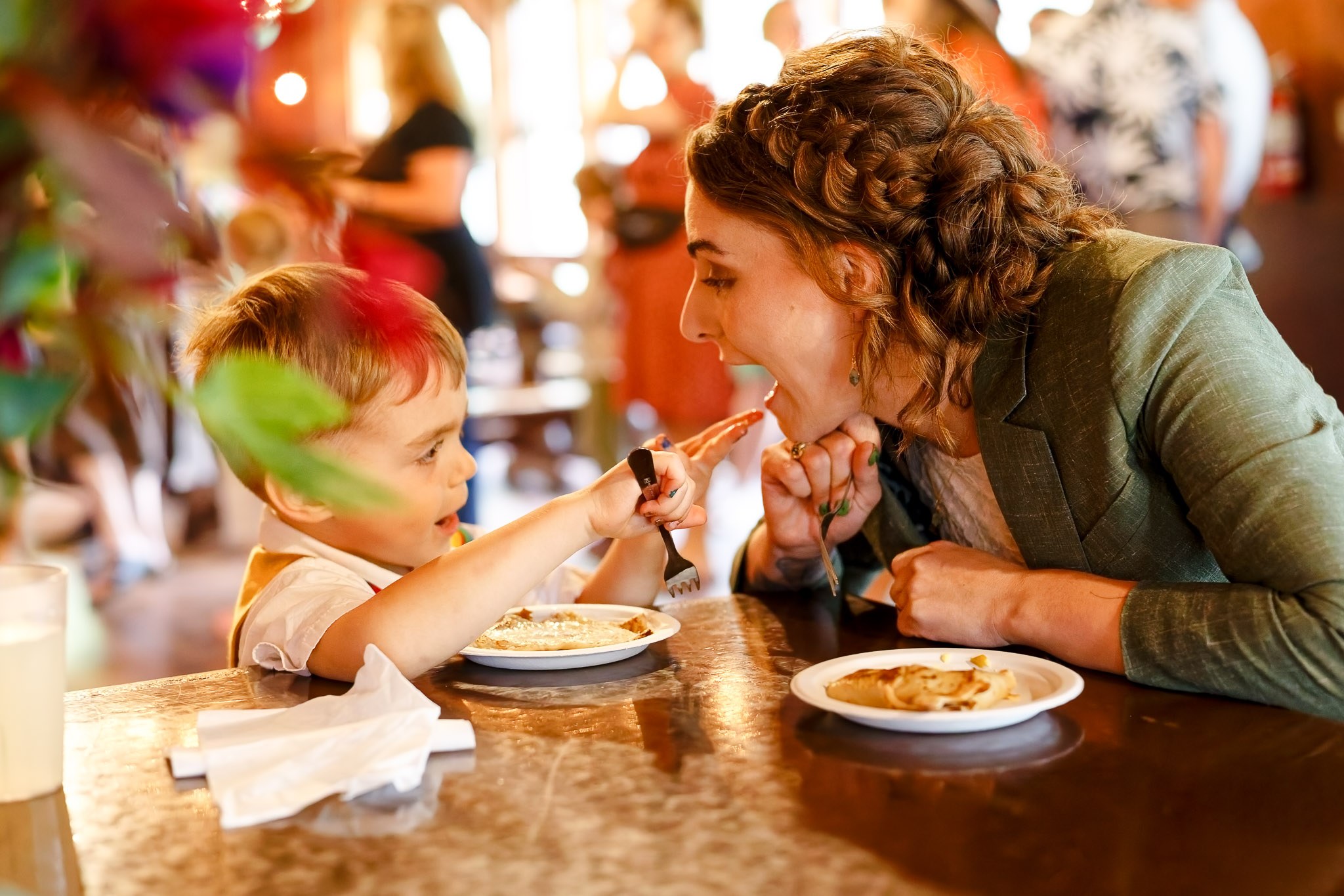 Child Feeding Mother at Wedding Reception - St. Croix State Park