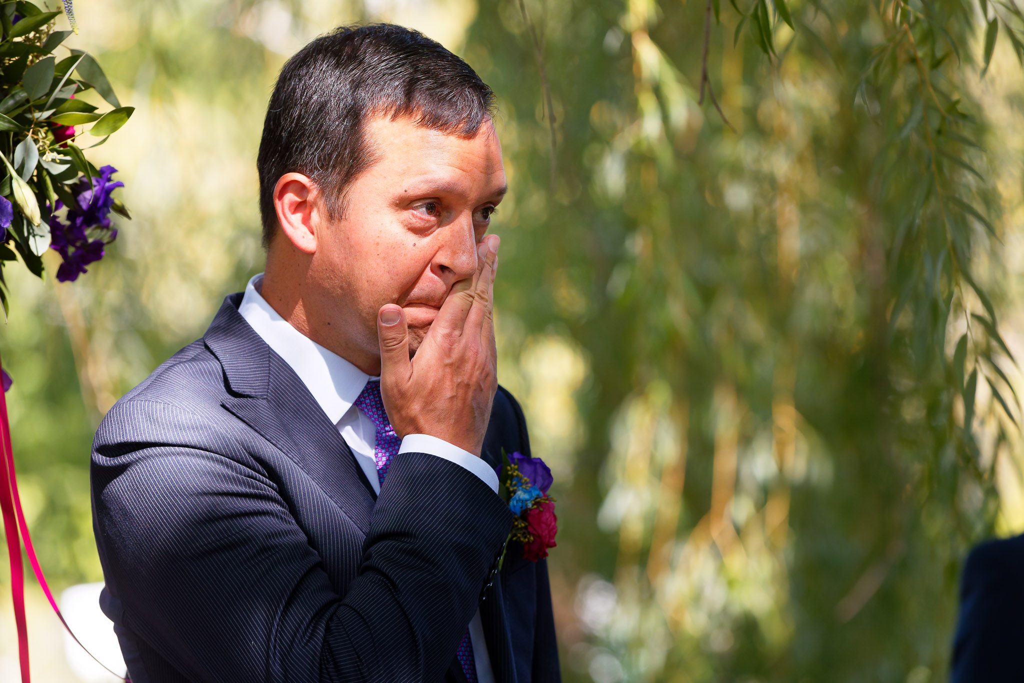 Emotional Groom Cries Seeing Bride at Minneapolis Wedding