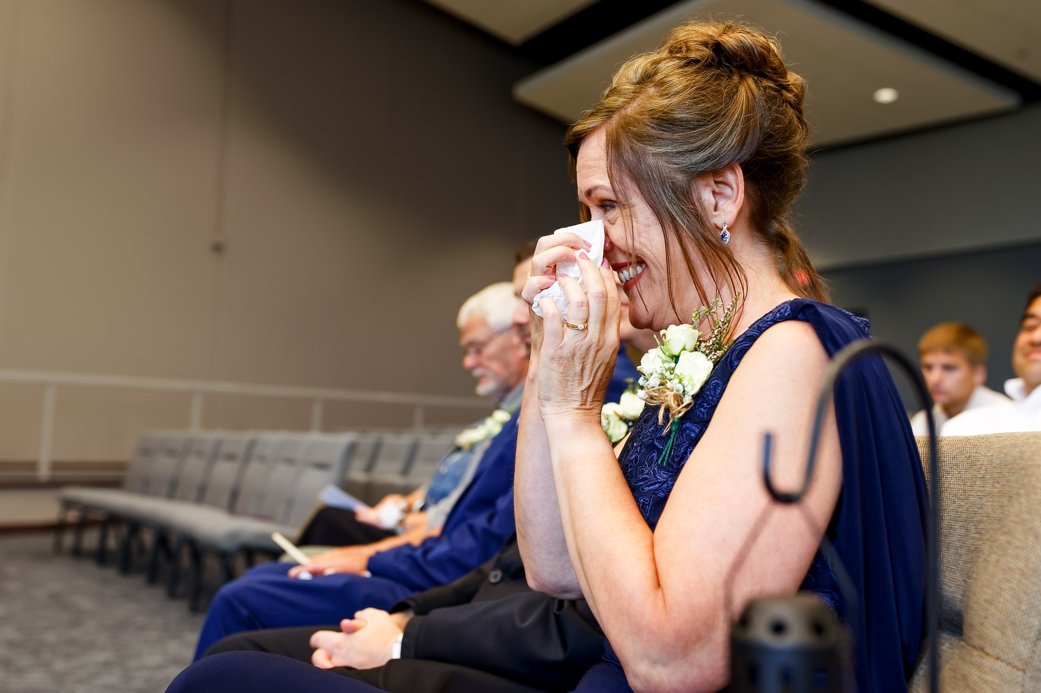 Emotional Wedding Guest Crying During Ceremony New Prague MN