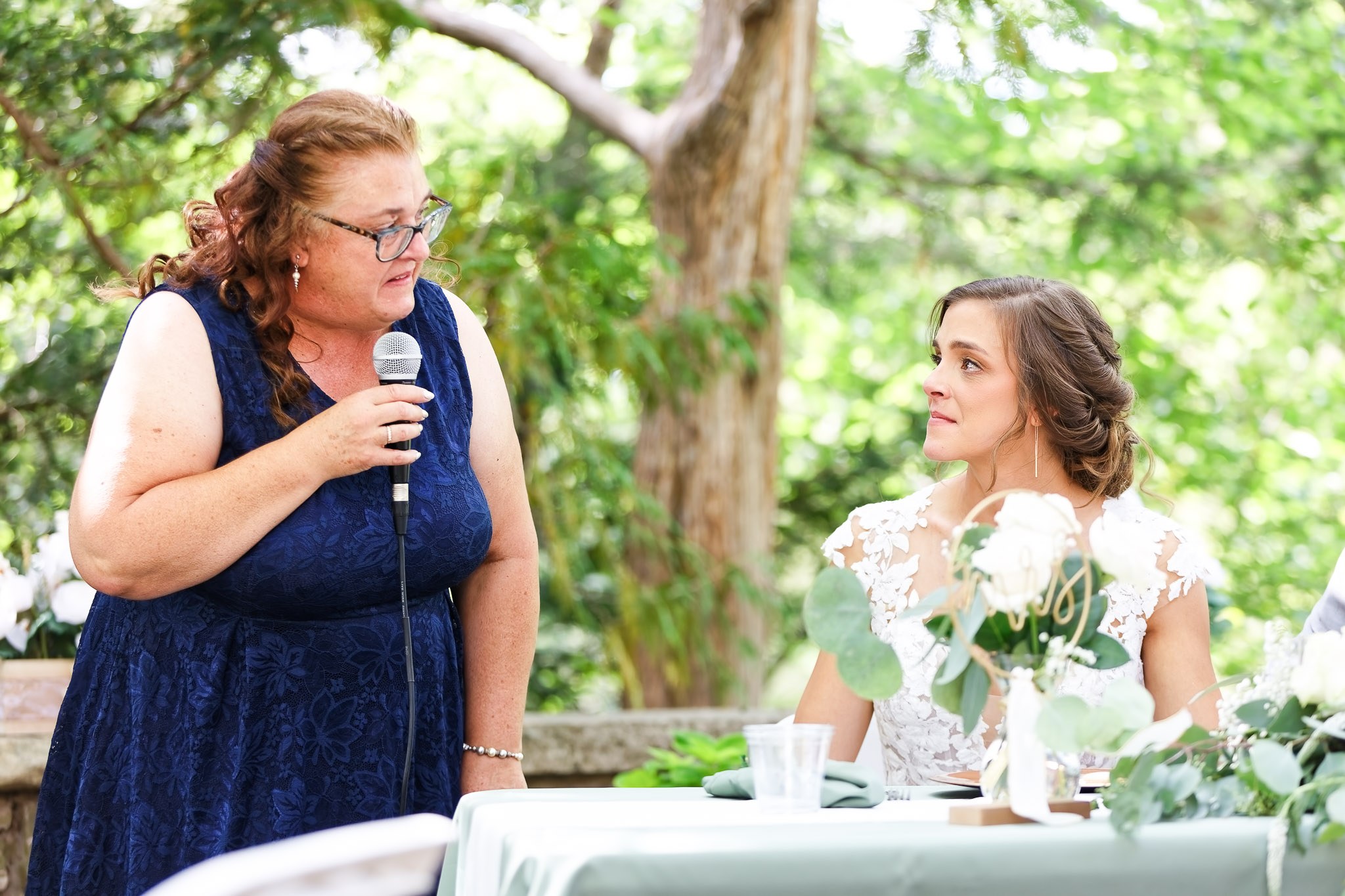 Mother's Wedding Toast Moves Bride to Tears at Brunch Reception