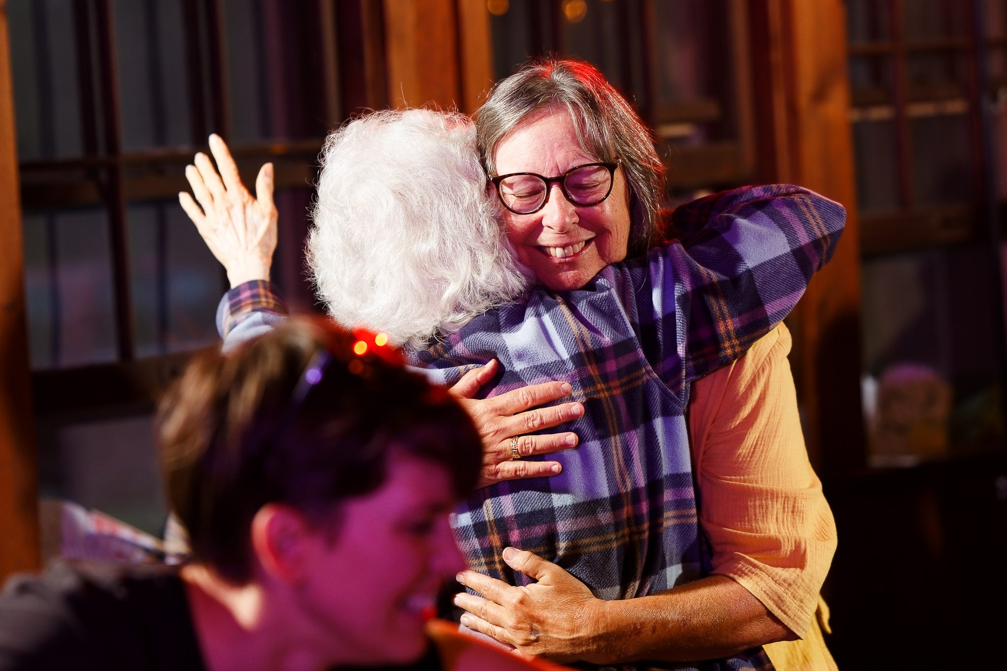 Emotional Mother Grandmother Embrace Same-Sex Wedding St. Croix