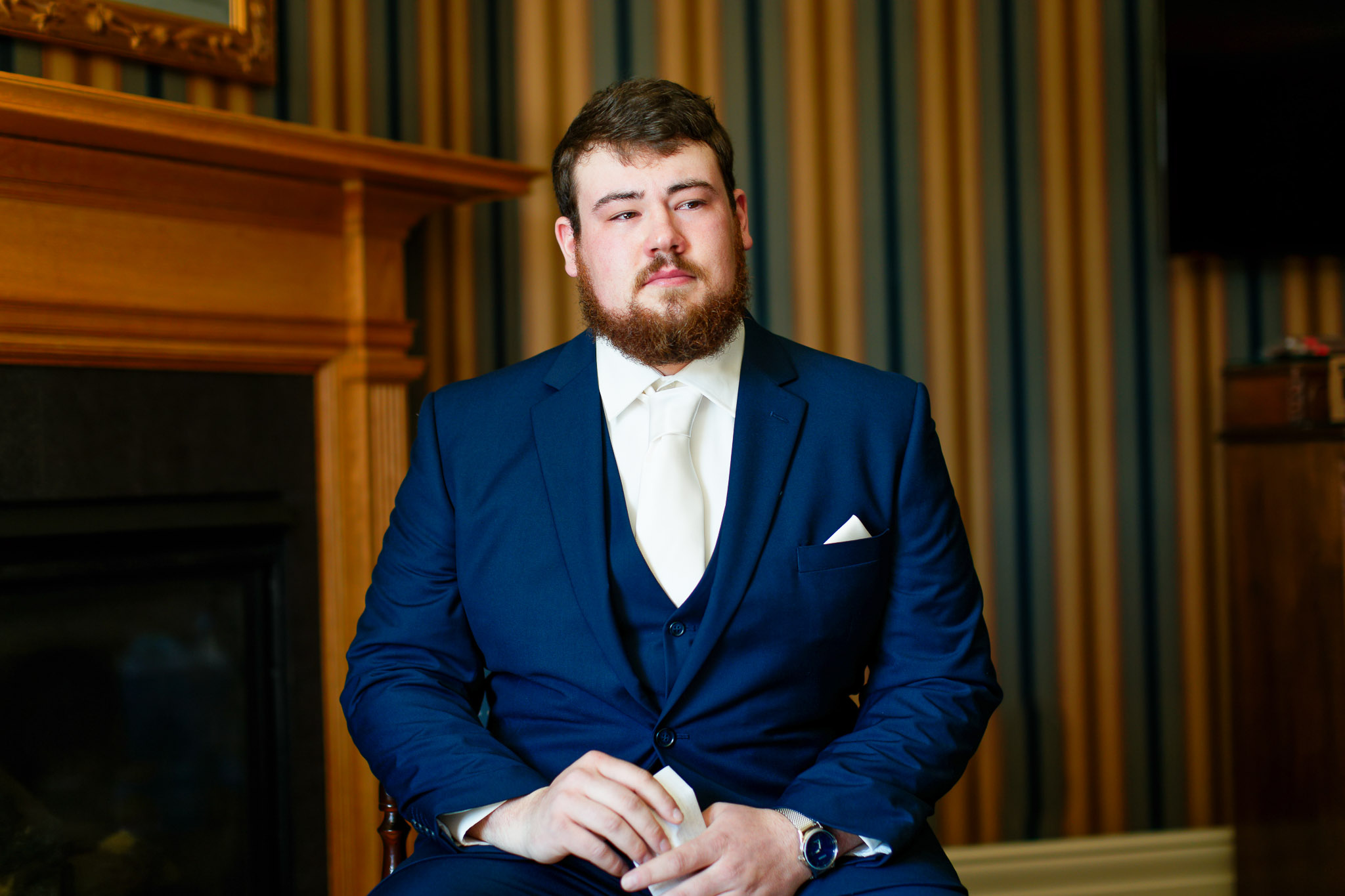 Emotional Groom Reads Bride's Letter - Saint James Hotel Red Win