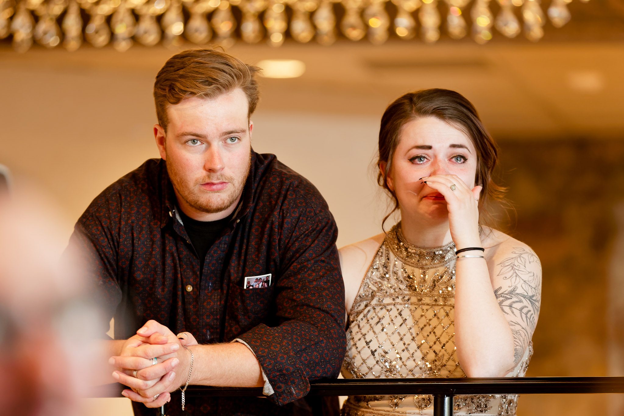 Guest Crying During First Dance at Wedding Reception