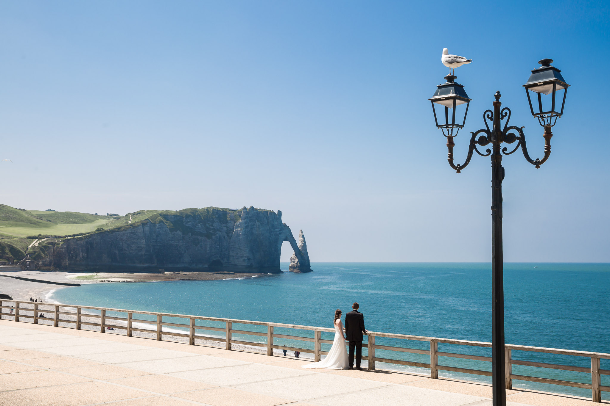 Normandy Trash the Dress Session at Coastal Cliffs