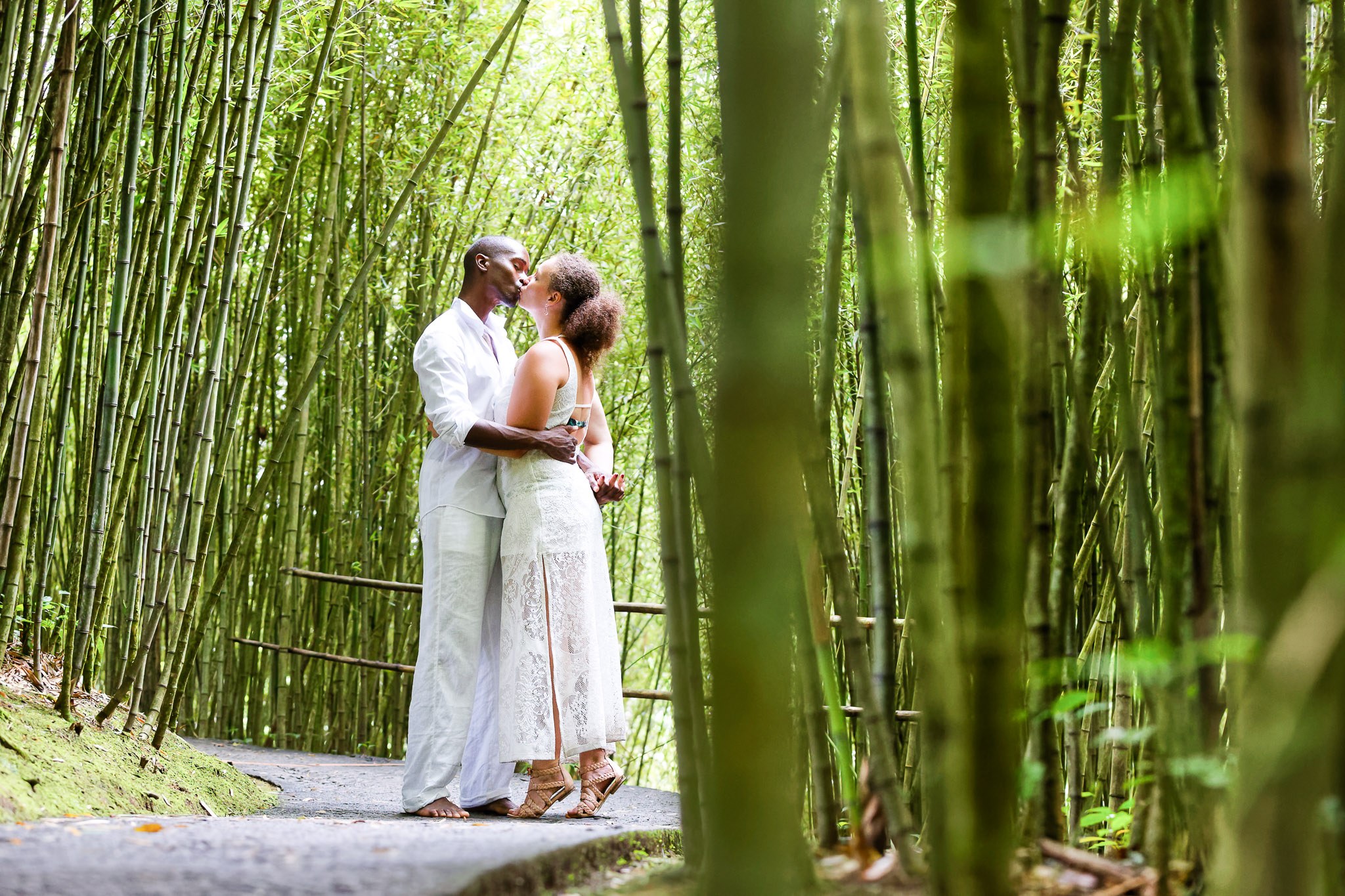 Romantic Bamboo Grove Trash the Dress Photo Session