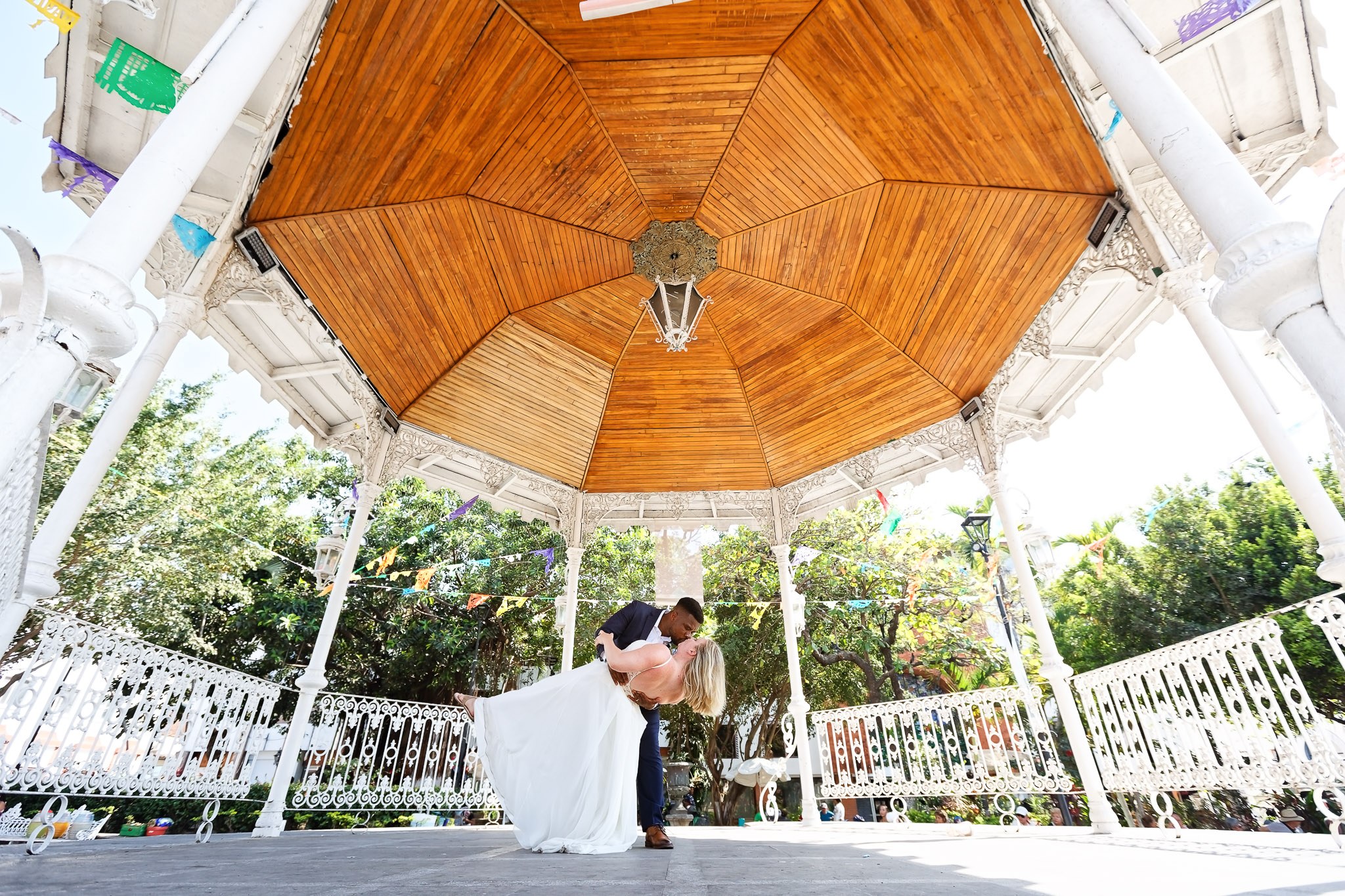 Trash the Dress Photography Puerto Vallarta Mexico Gazebo