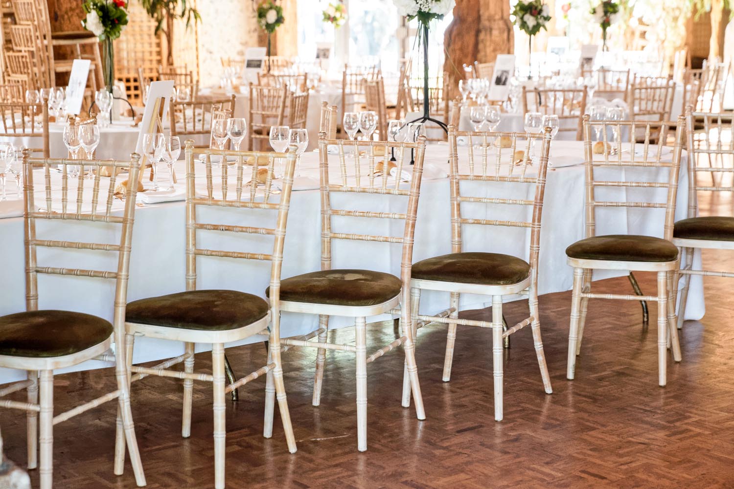 chairs turned outside