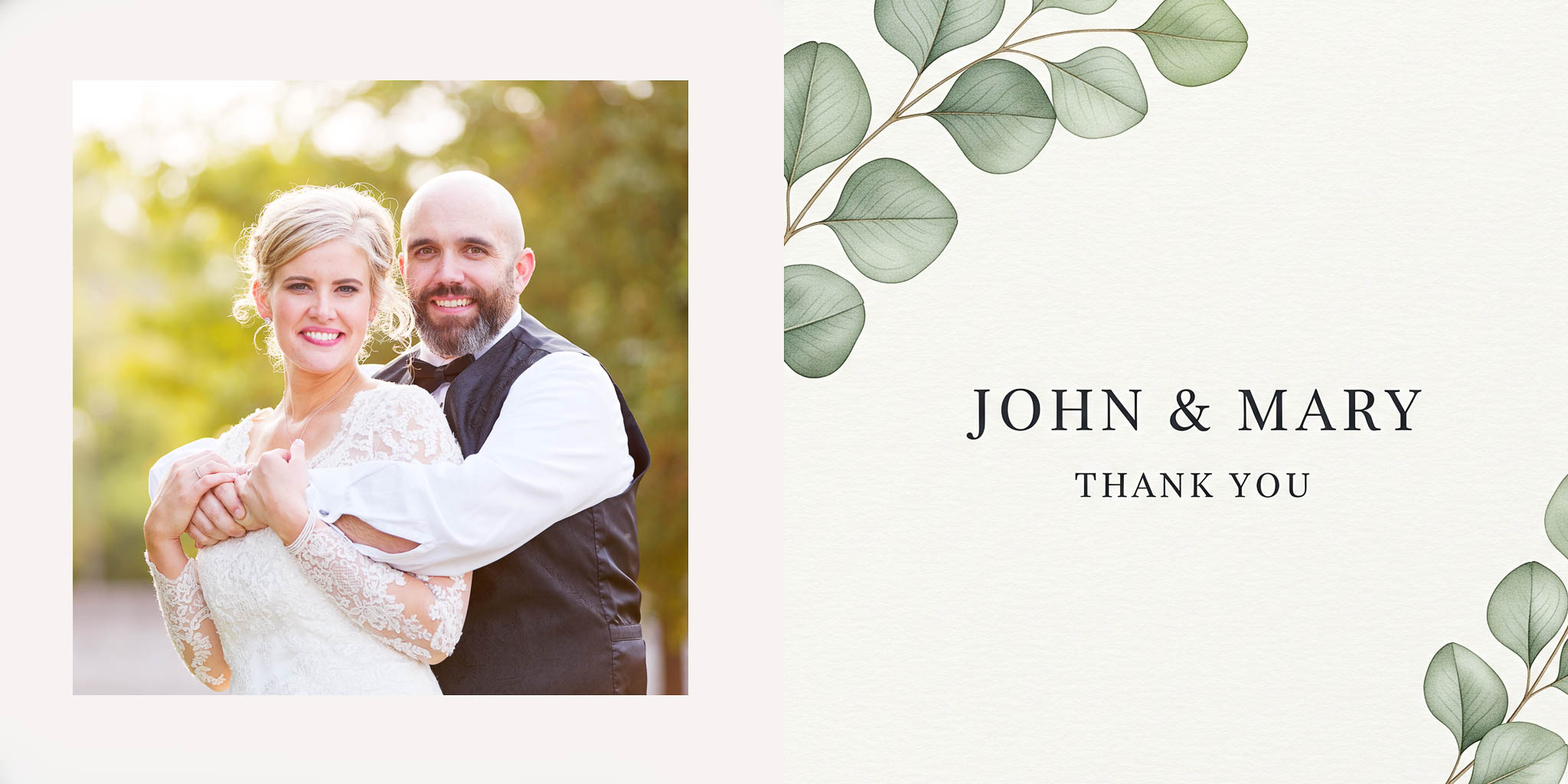 eucalyptus thank you card