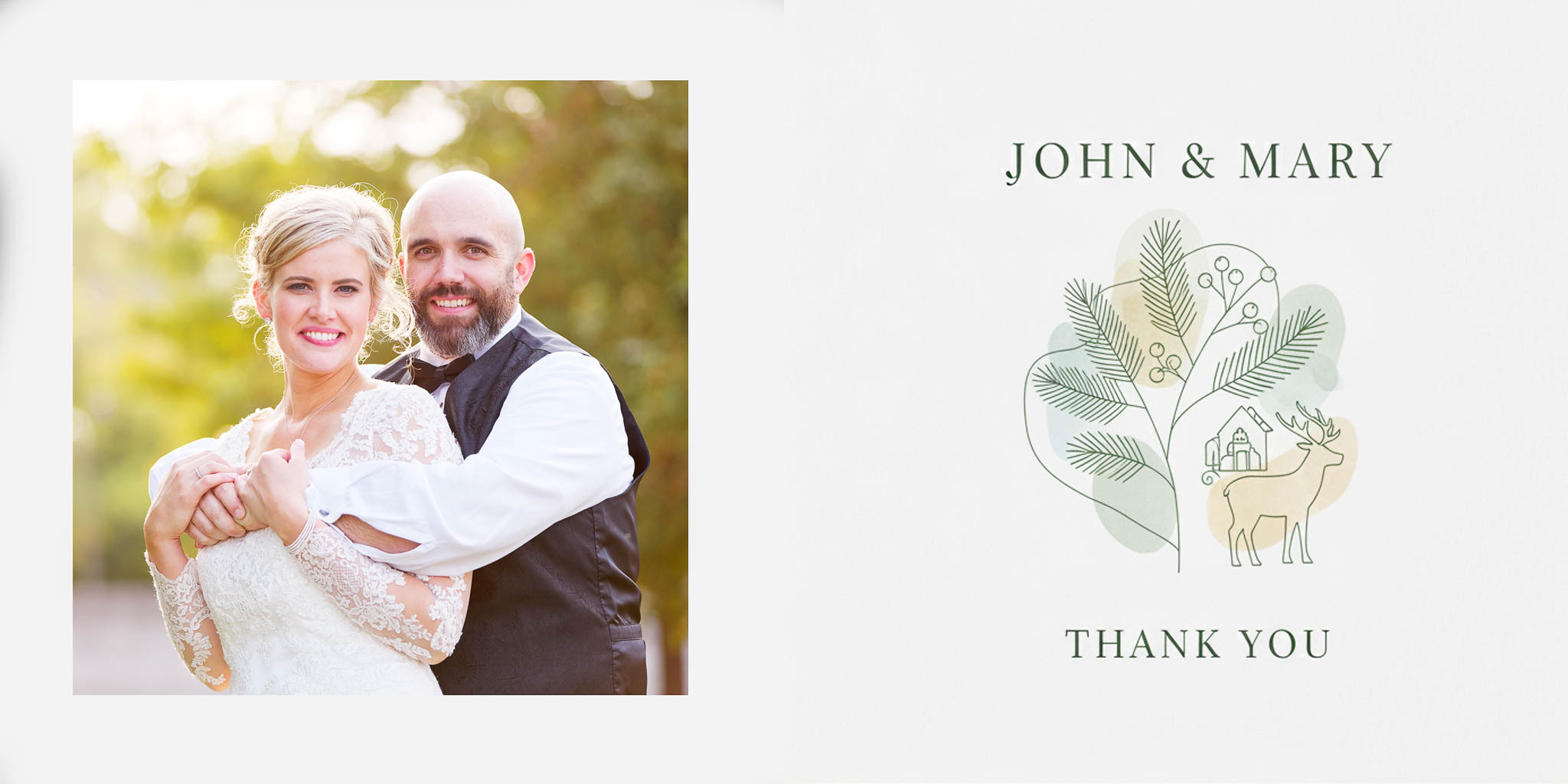 scandinavian thank you card