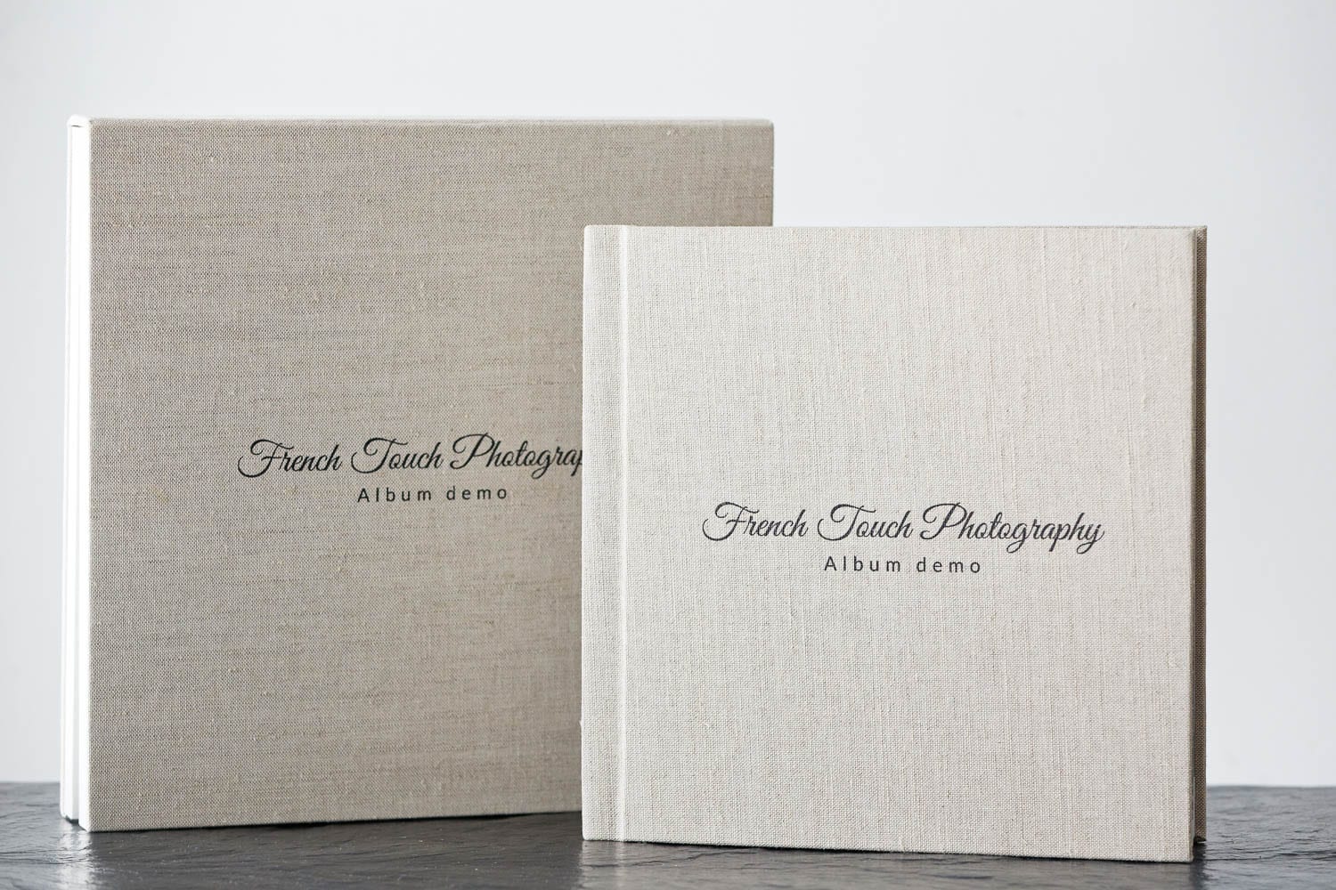 wedding photo albums Linen wedding photo albums and box