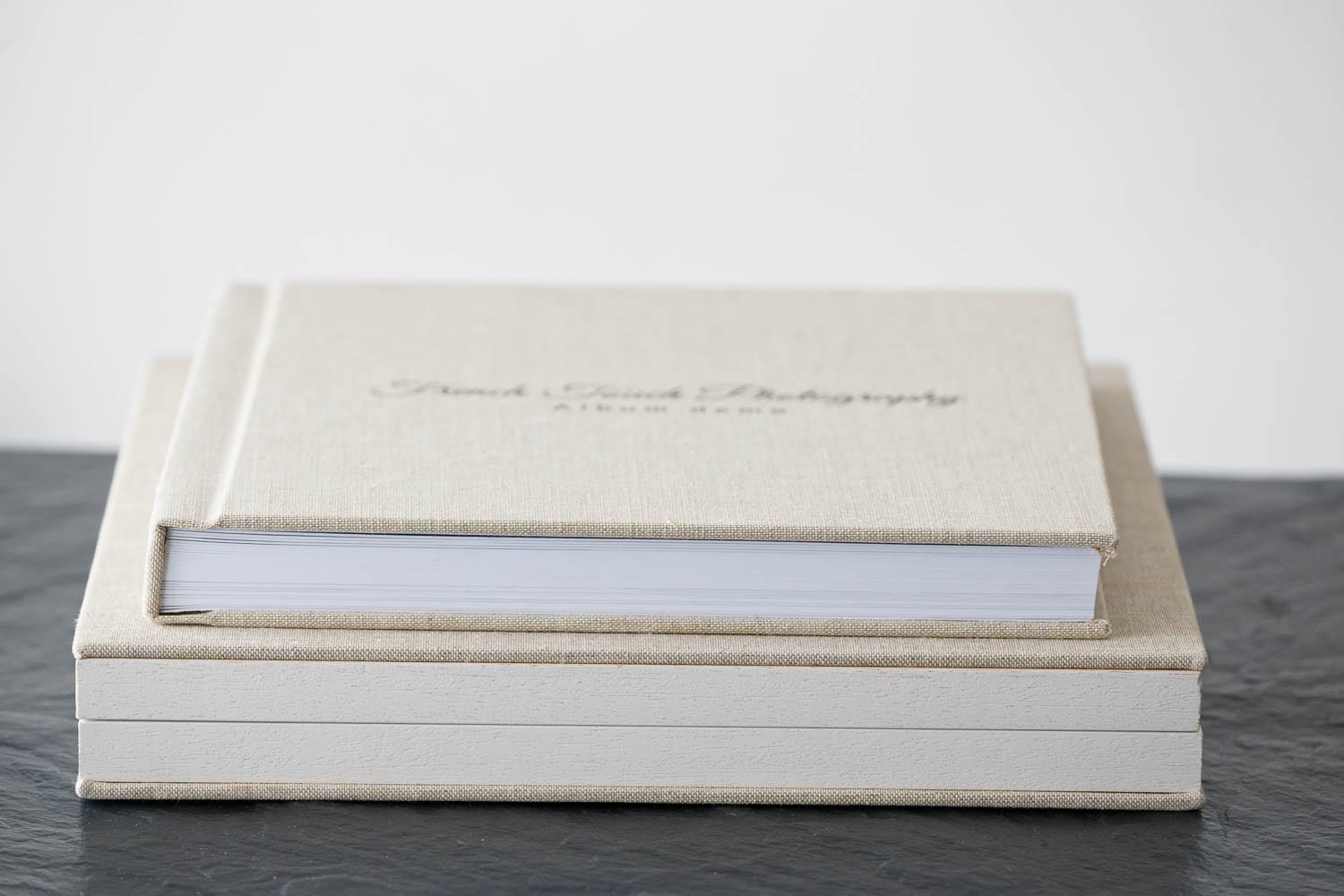 wedding photo albums Solide Linen album