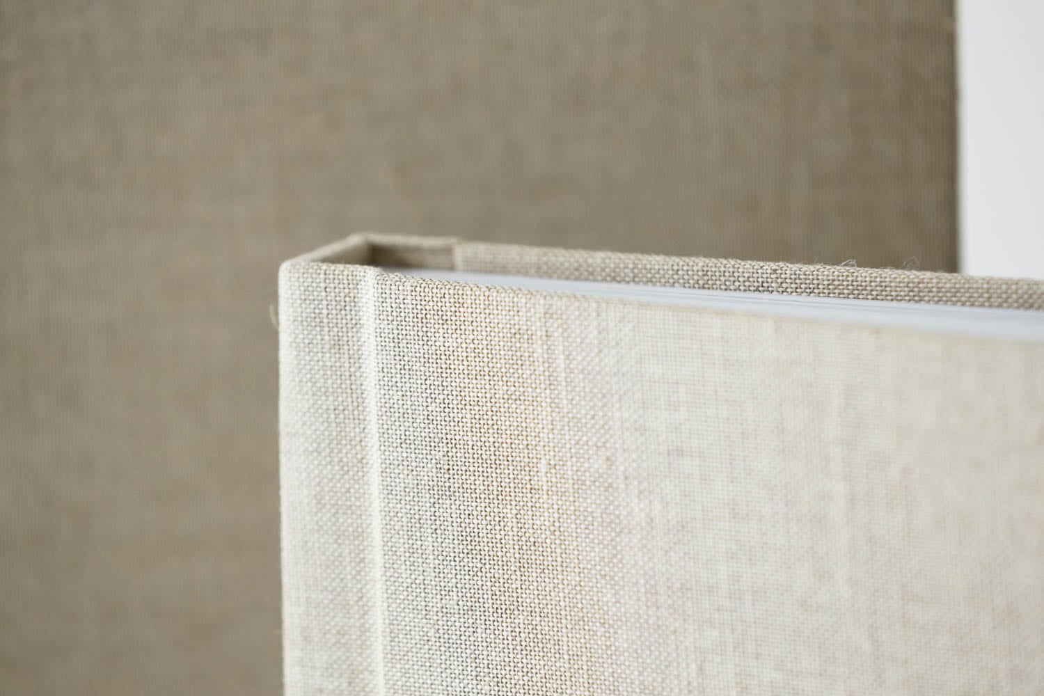 wedding photo albums texture of the linen
